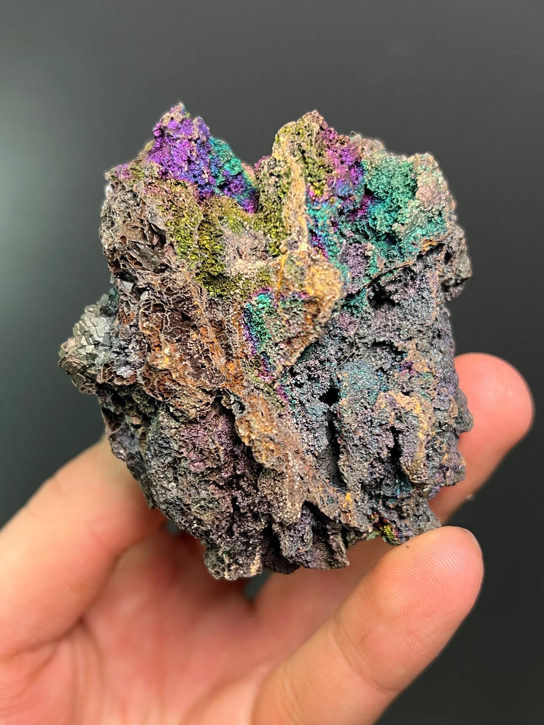 Colourful Turgite With Iton Siderite - Crystal Gemstone AE 