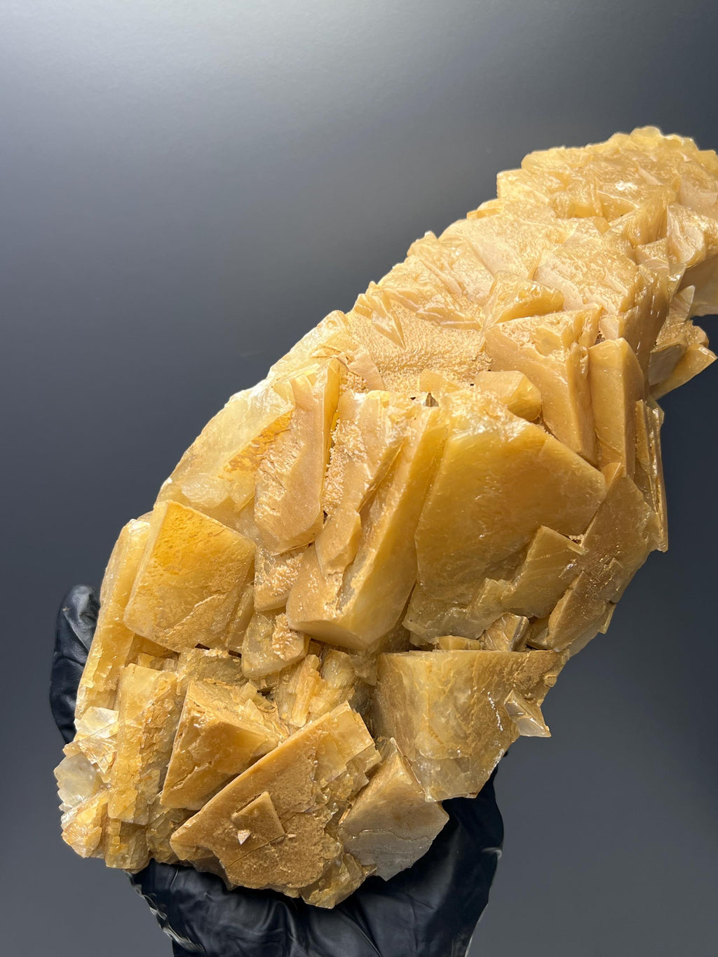 Very Special Orange Crystal Calcite Specimen - Crystal Gemstone AE 
