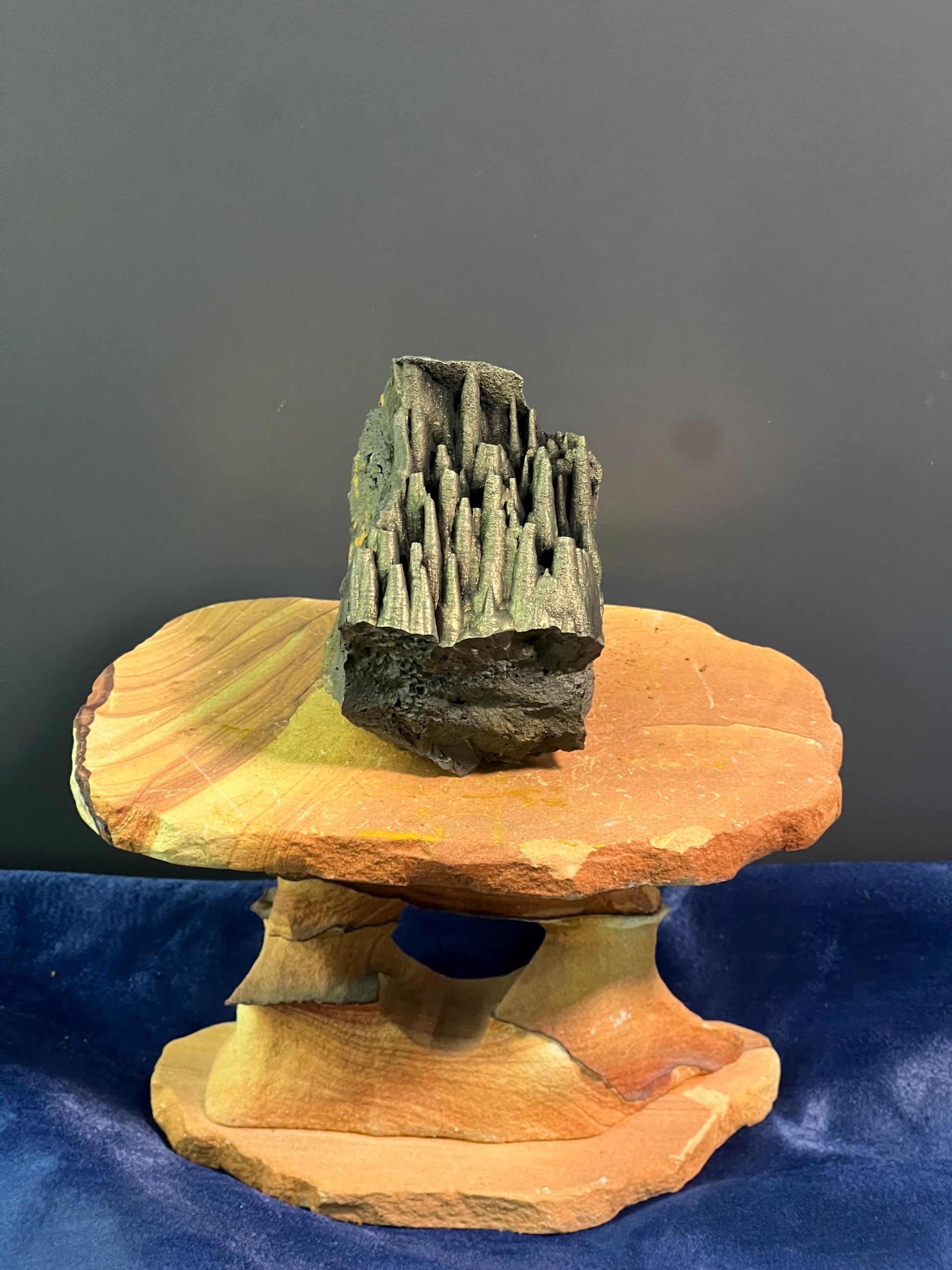 "Museum Grade" Golden Color Stalactite Goethite - Crystal Gemstone AE 