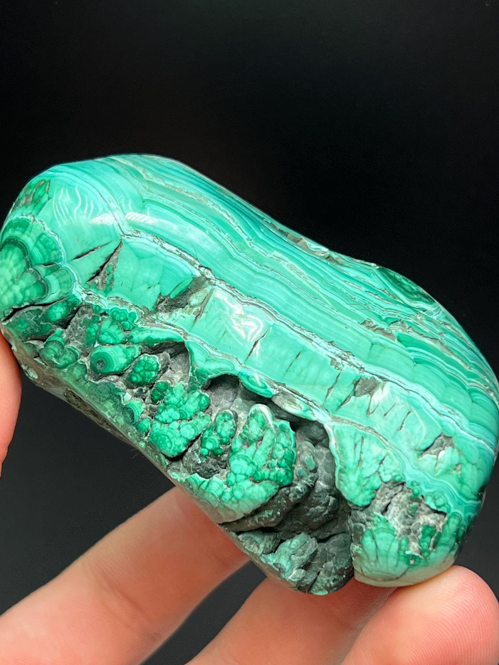 Polished Malachite Specimen - Crystal Gemstone AE 