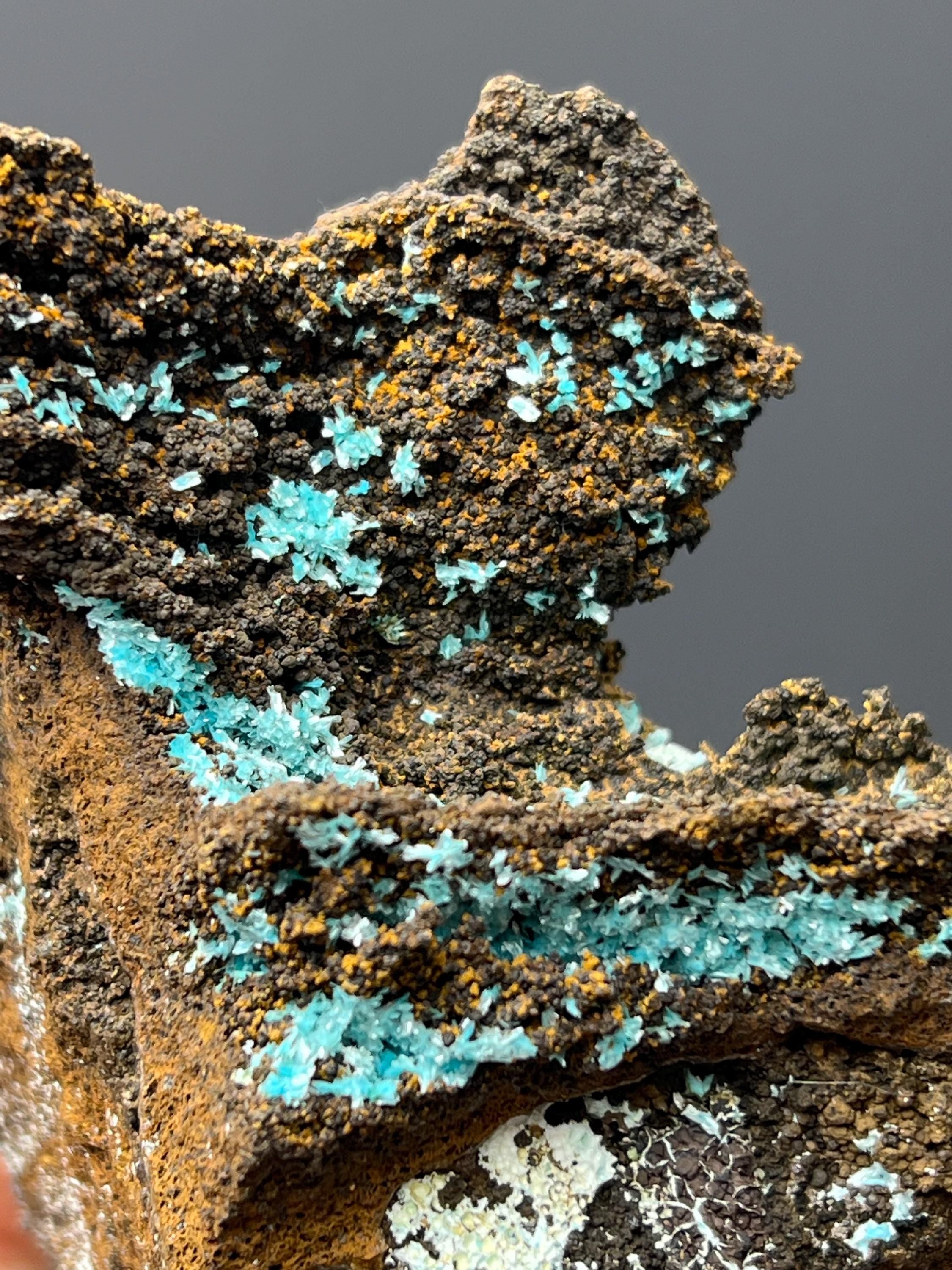 Double Sided Aurichalcite Specimen - Crystal Gemstone AE 