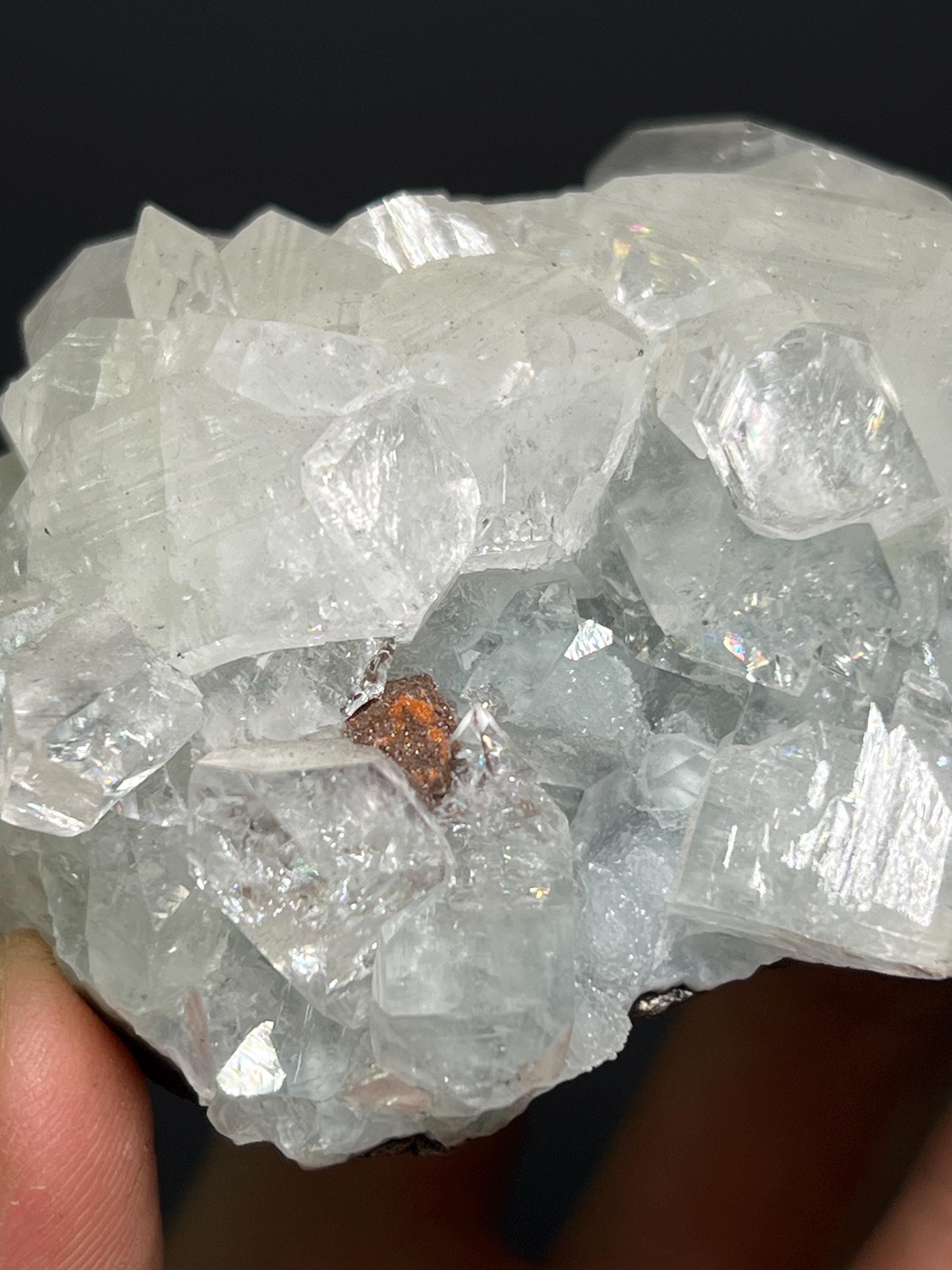 Stilbite XL. With Apophyllite XLS. - India - Crystal Gemstone AE 