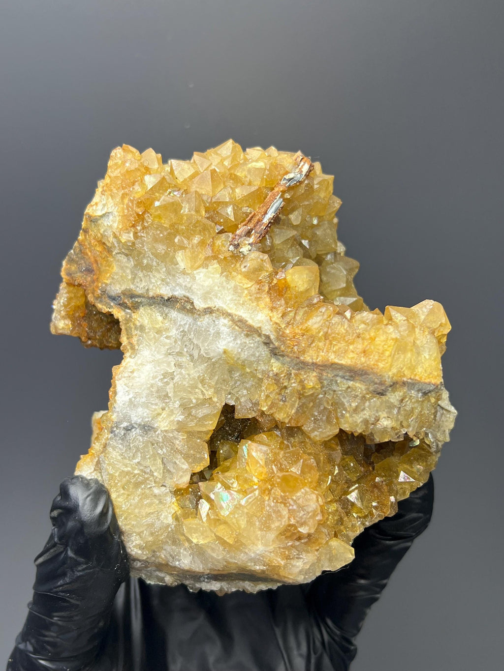 Iridescent Citrine Specimen - West Anatolia, Turkey - Crystal Gemstone AE 
