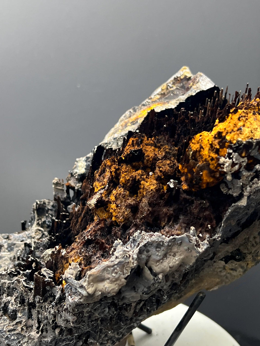 Museum Grade, Limonite And Specularite With Stalactite Goethite Specimen, For Special Collection - Crystal Gemstone AE 