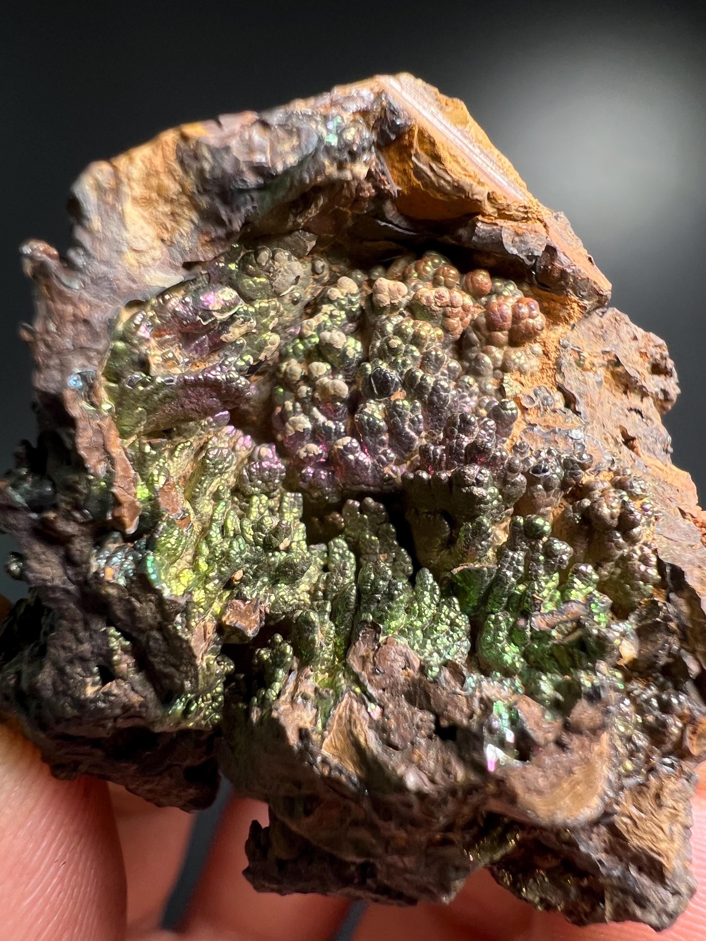 Iridescent Goethite - Turkey - Crystal Gemstone AE 