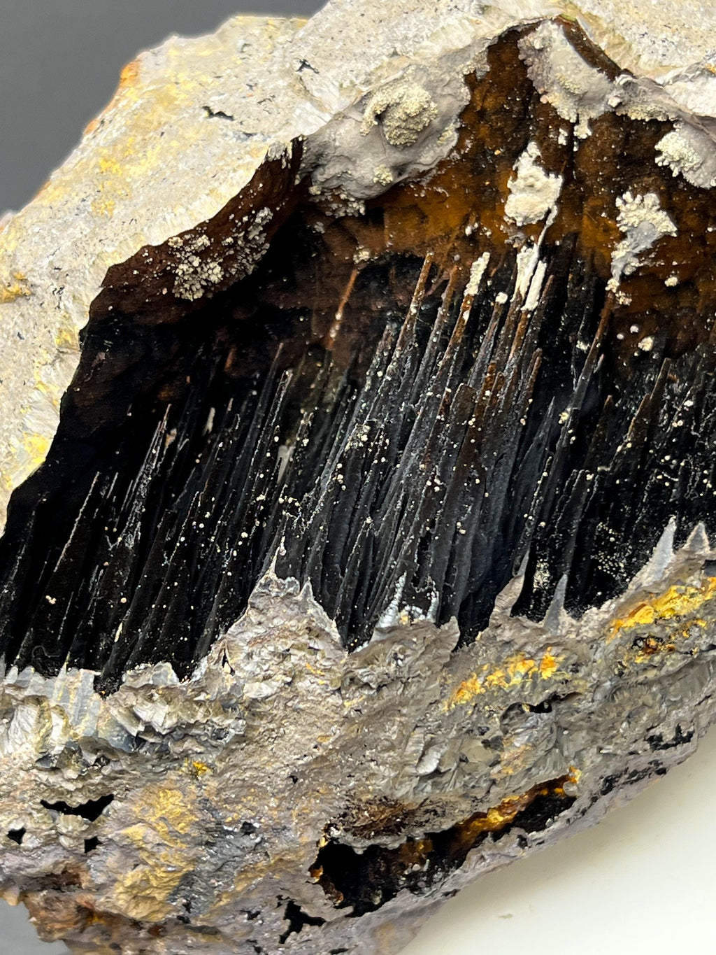 Museum Grade! Limonite And Specularite With Velvet Function Stalactite Goethite Specimen, For Special Collection - Crystal Gemstone AE 