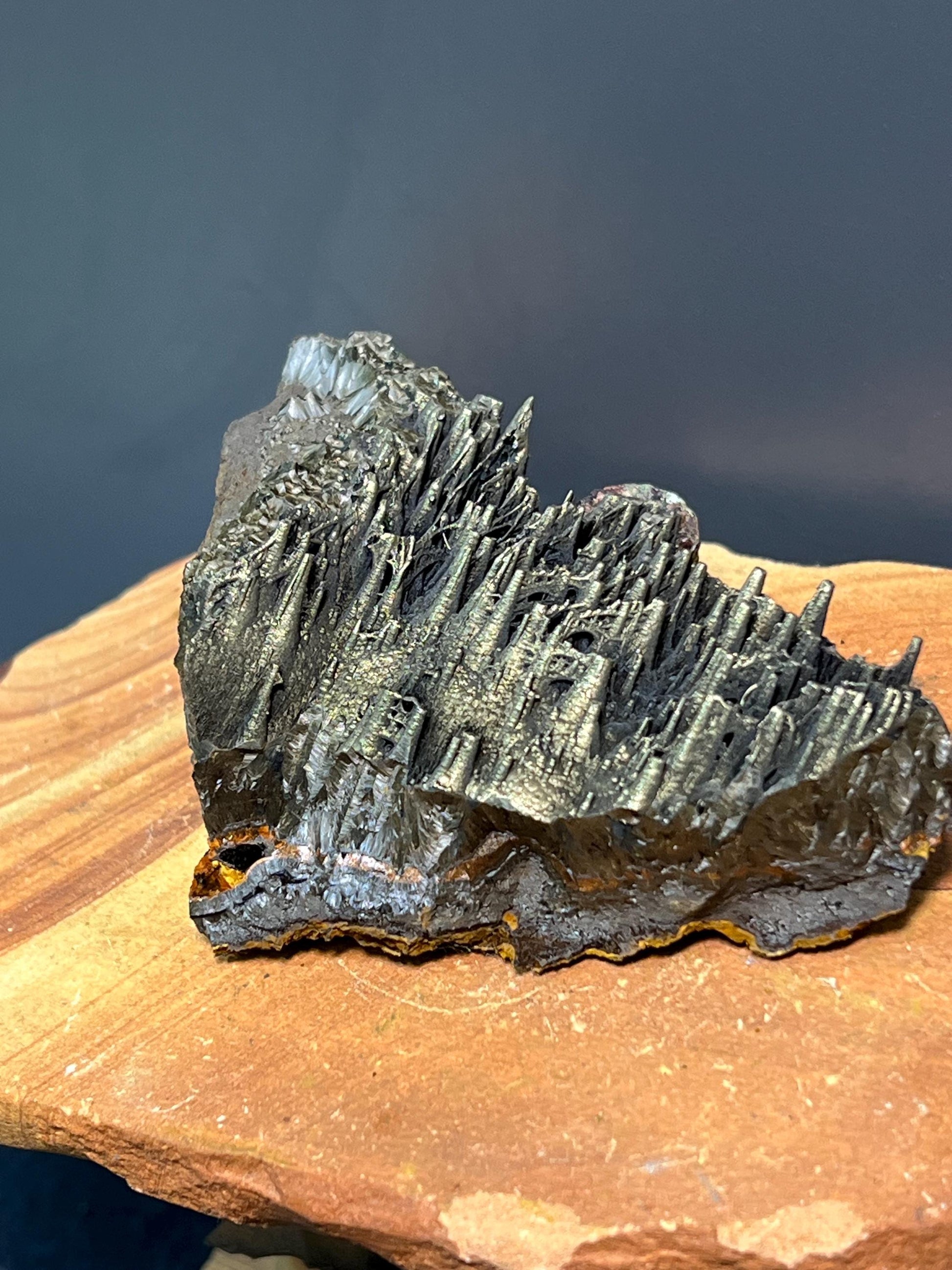 Museum Grade Special Golden Color Stalactite Goethite, For Special Collection - Crystal Gemstone AE 