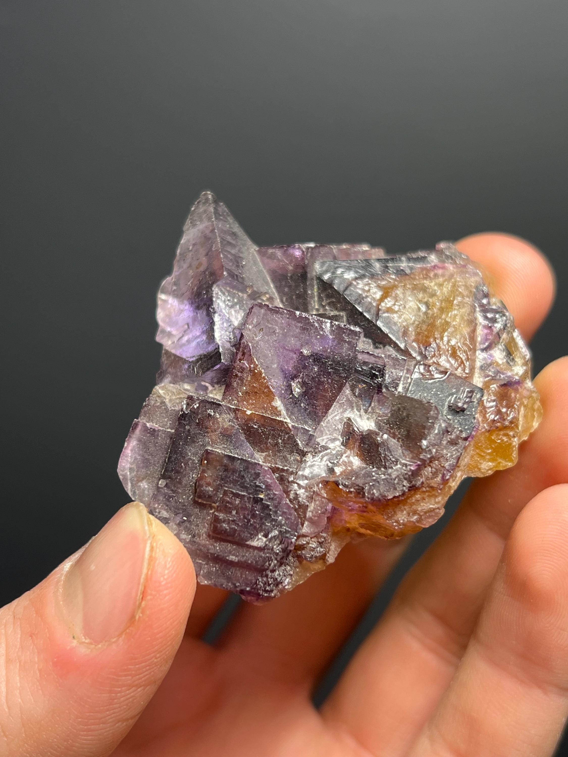 Phantom Fluorite Specimen, 78gram - Crystal Gemstone AE 