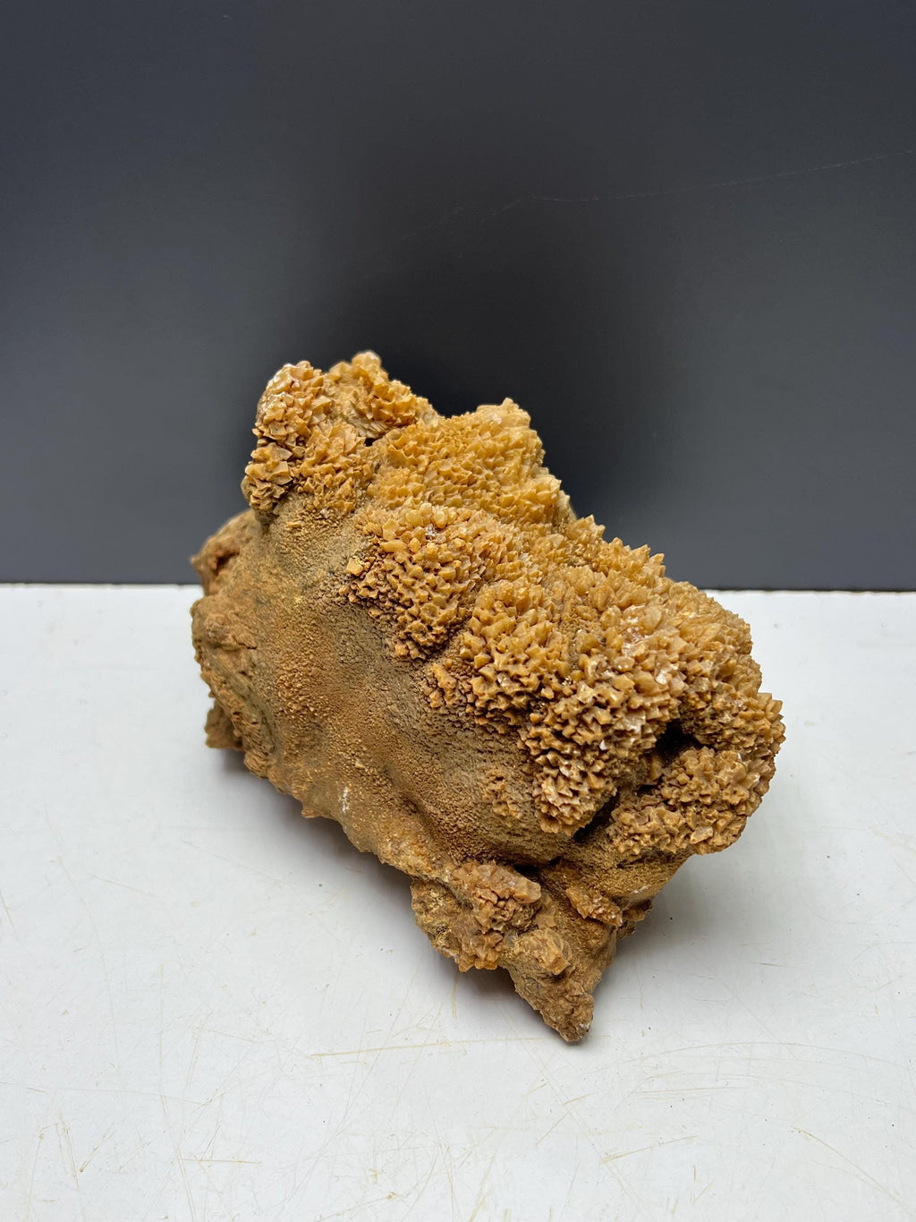 Orange Crystal Calcite Specimen - Crystal Gemstone AE 