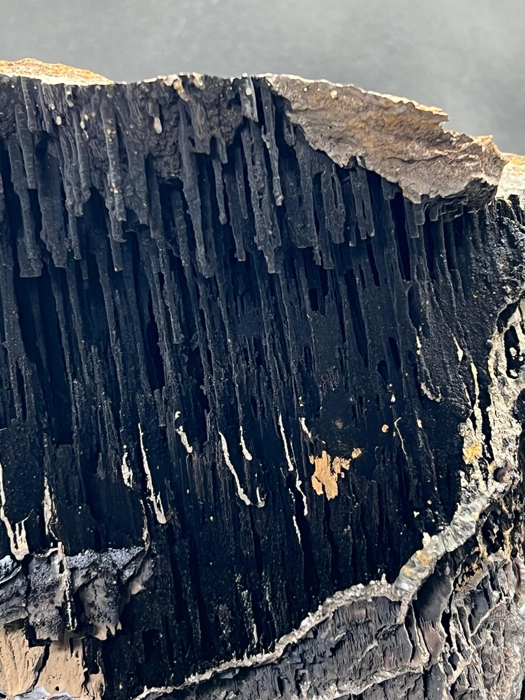 Museum Grade Large Size Limonite And Specularite On Stalactite Goethite - Crystal Gemstone AE 