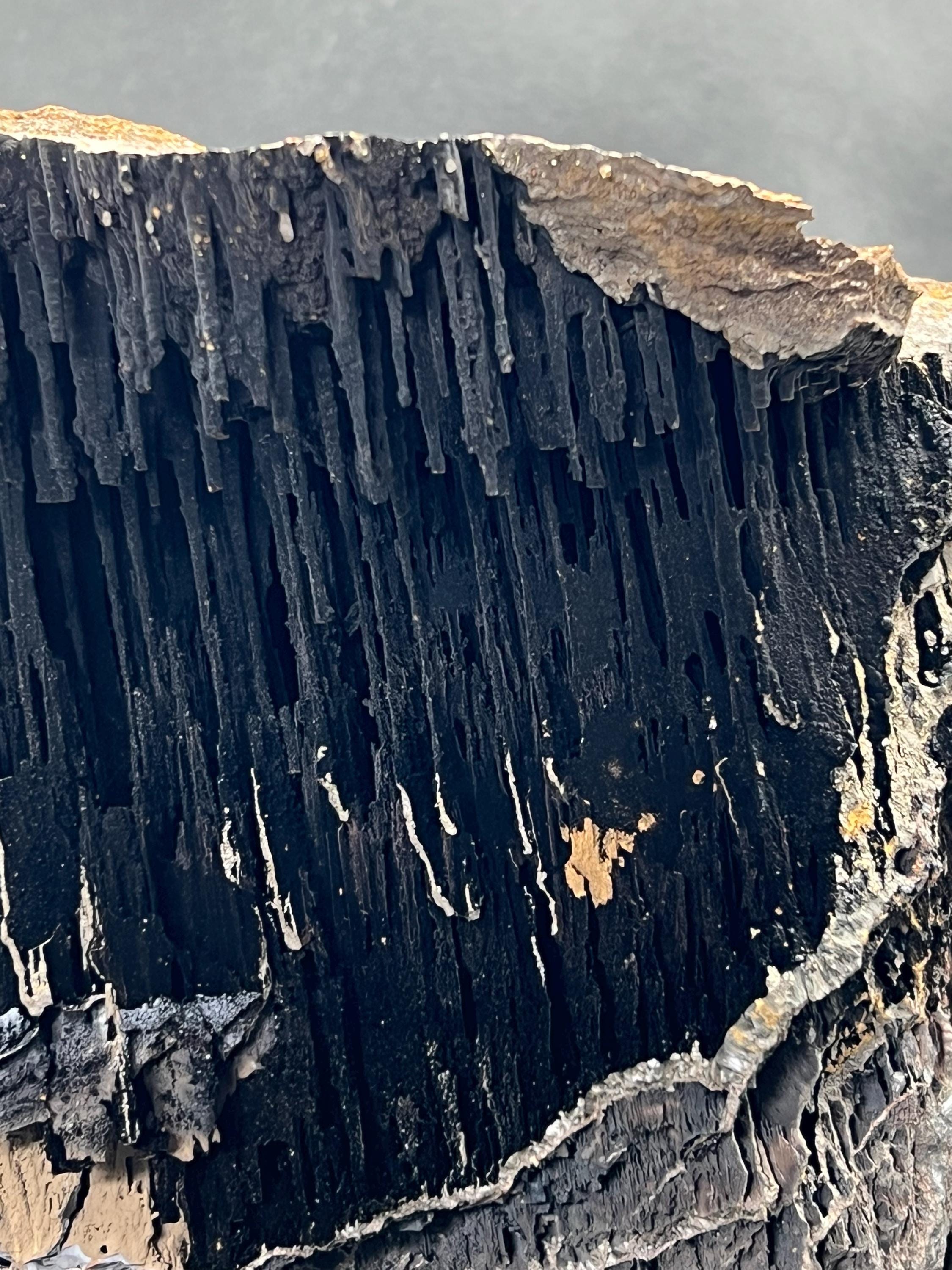 Museum Grade Large Size Limonite And Specularite On Stalactite Goethite - Crystal Gemstone AE 