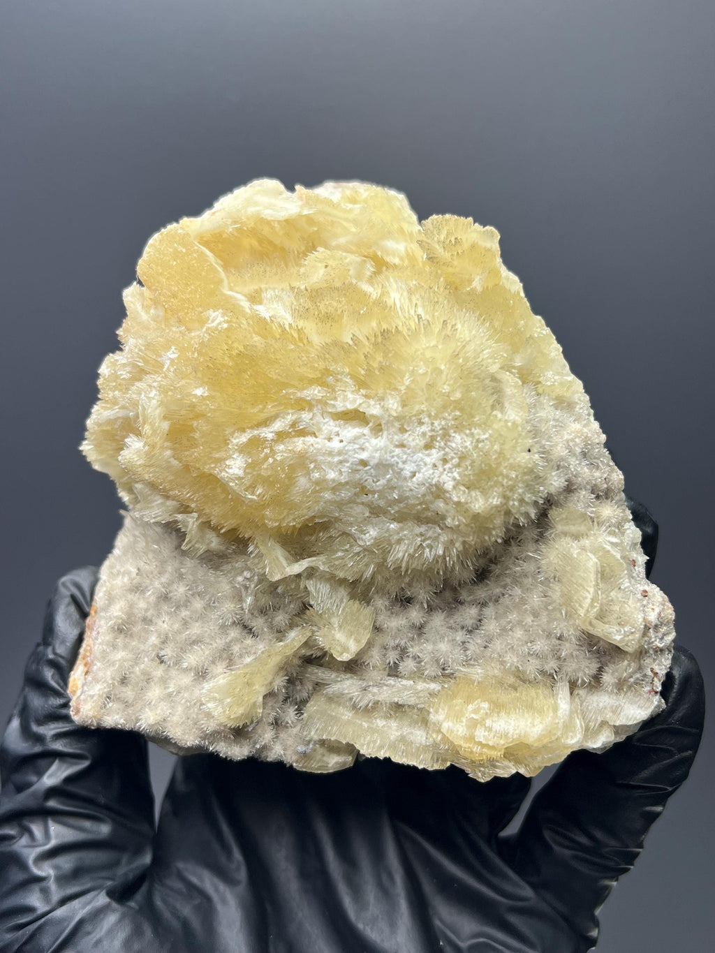 Feather Crystal Calcite Specimen - Crystal Gemstone AE 