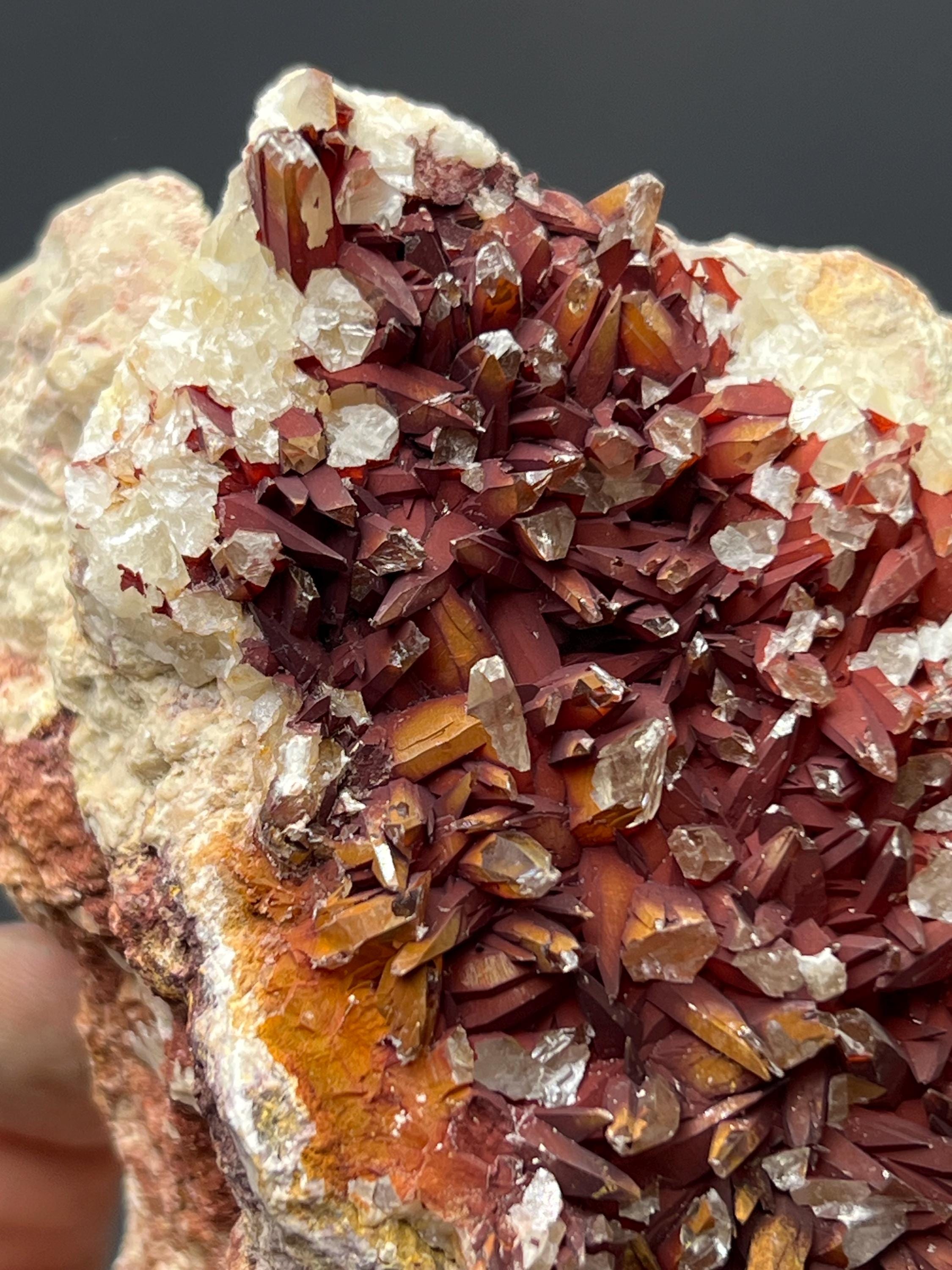 Red Crystal Calcite - Crystal Gemstone AE 