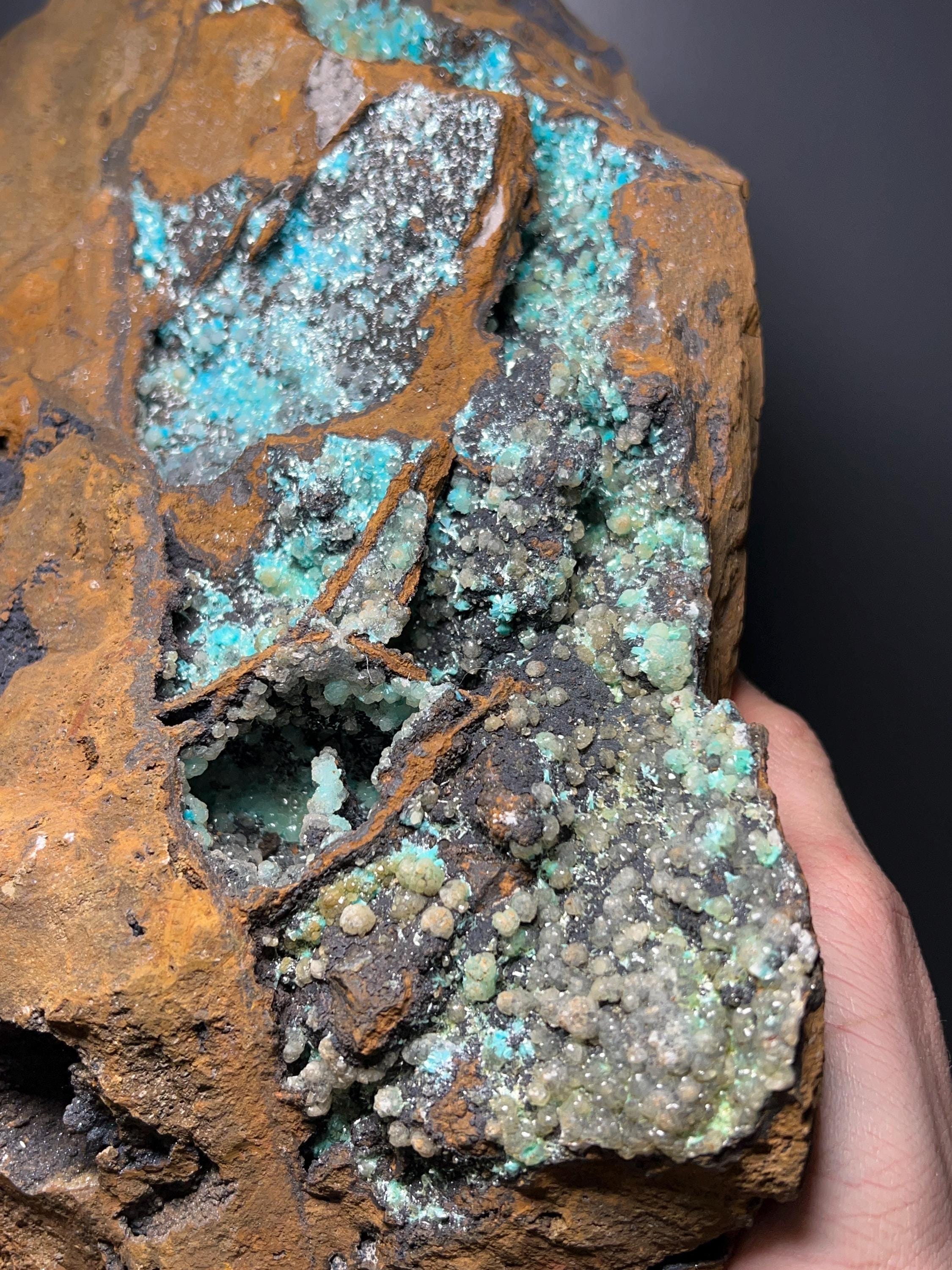 Museum Grade, Large Size Aurichalcite - Crystal Gemstone AE 