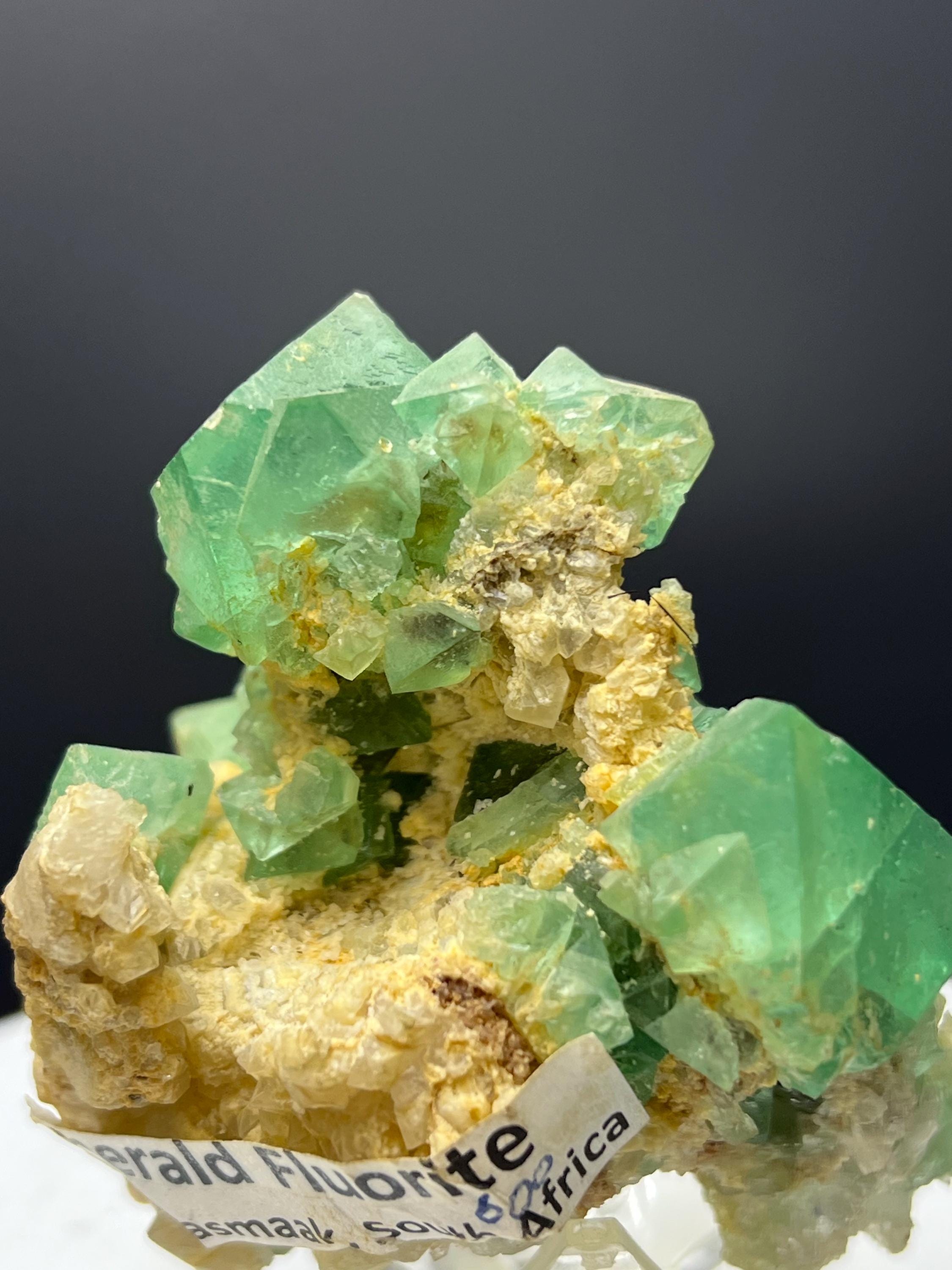 Special! Emerald Fluorite Specimen - Crystal Gemstone AE 