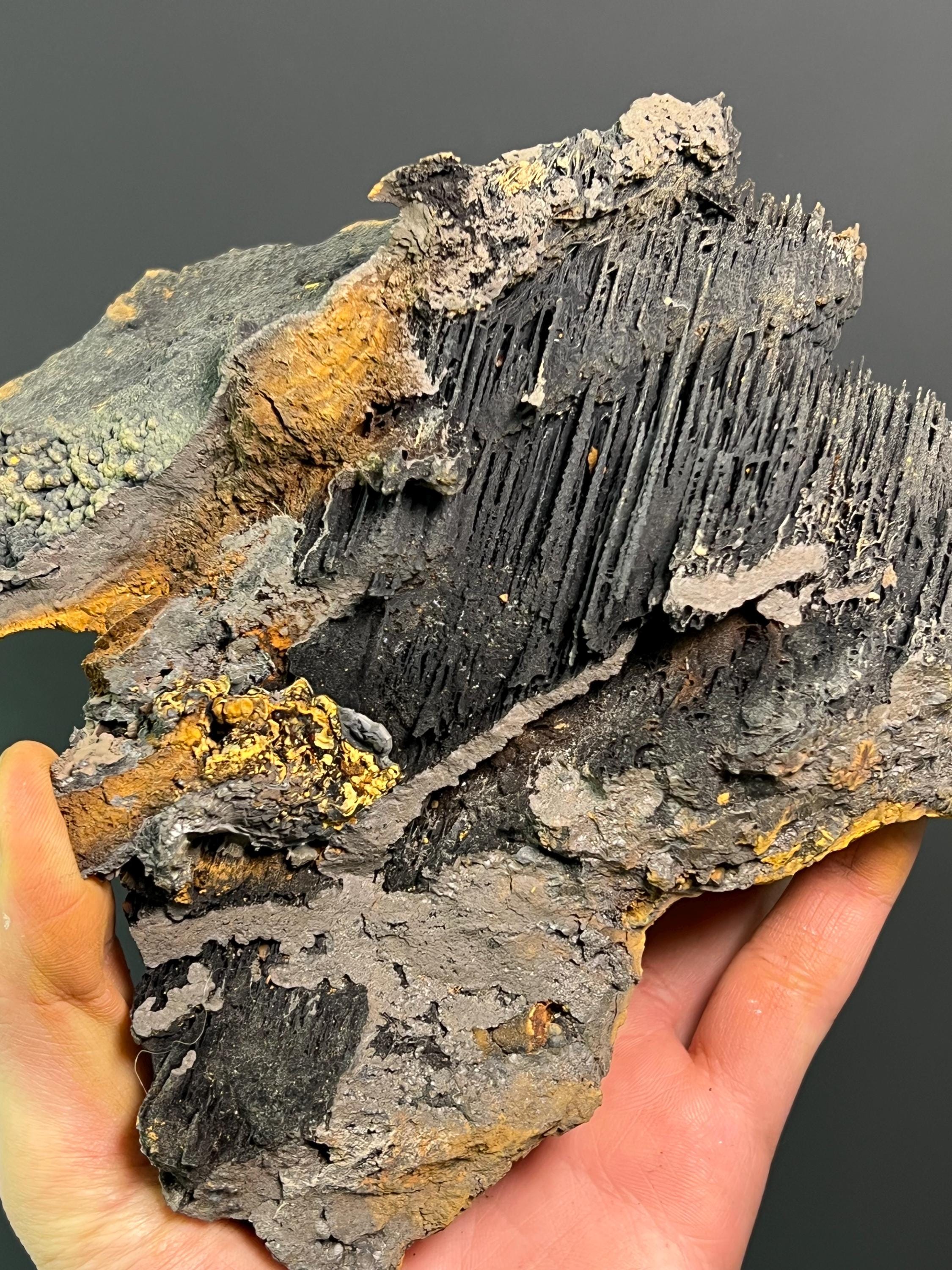 Museum Grade Limonite With Stalactite Goethite - Crystal Gemstone AE 