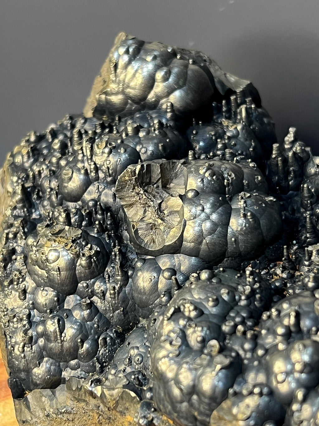 Golden Goethite Specimen, Stalactite Botryoidal Formation, Kayseri Turkey - Crystal Gemstone AE 