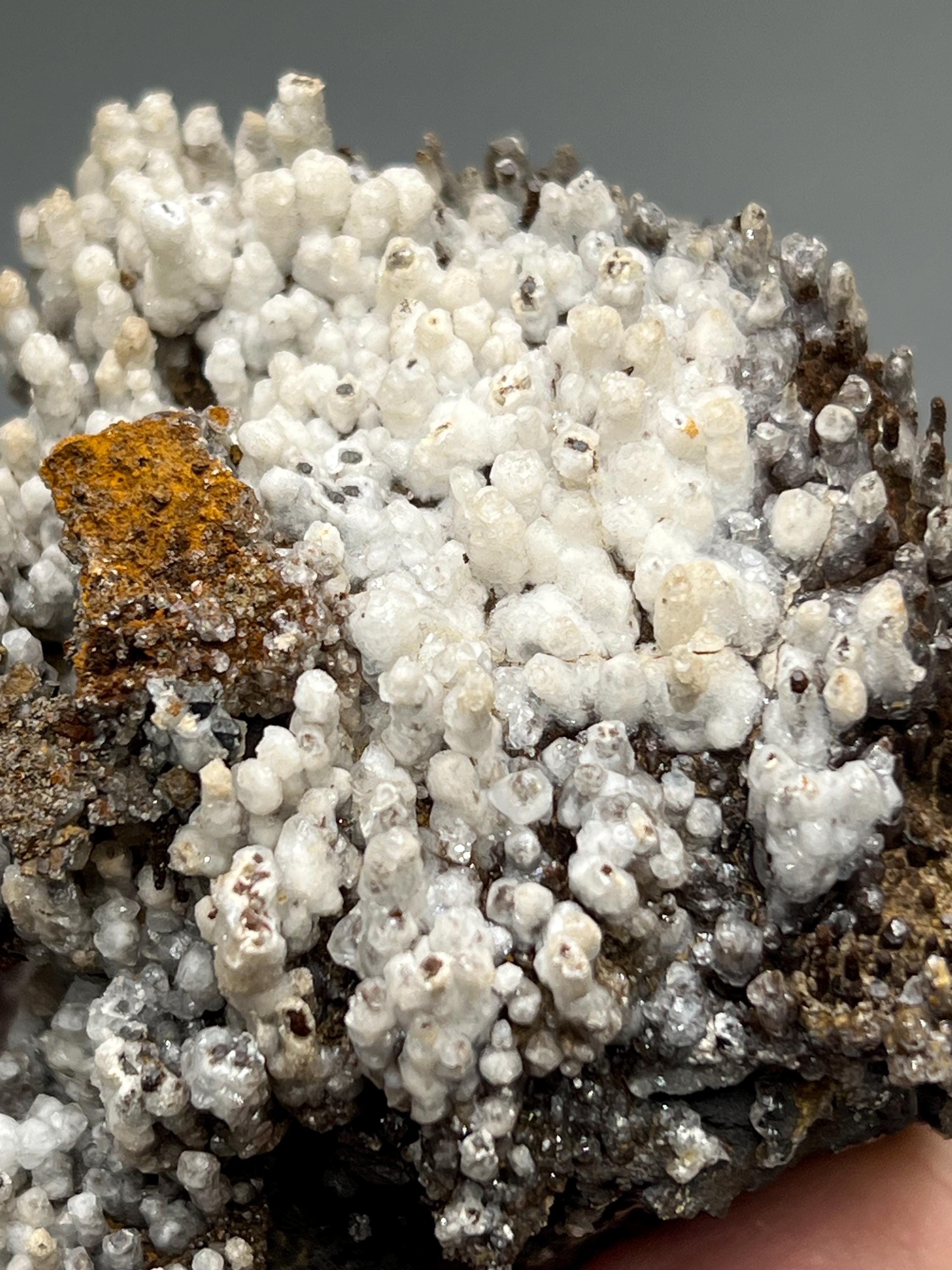Special Formation, Crystal Calcite On Stalactite Hematite Mineral, From Turkey, Special Collection Piece - Crystal Gemstone AE 
