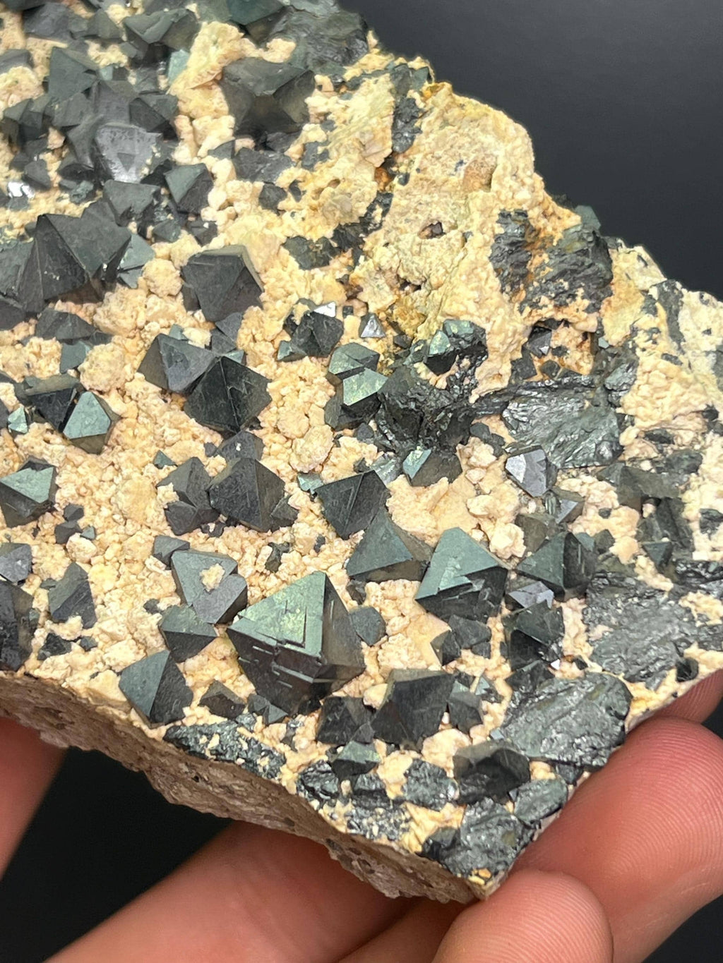 Magnetite On Matrix Specimen - Crystal Gemstone AE 