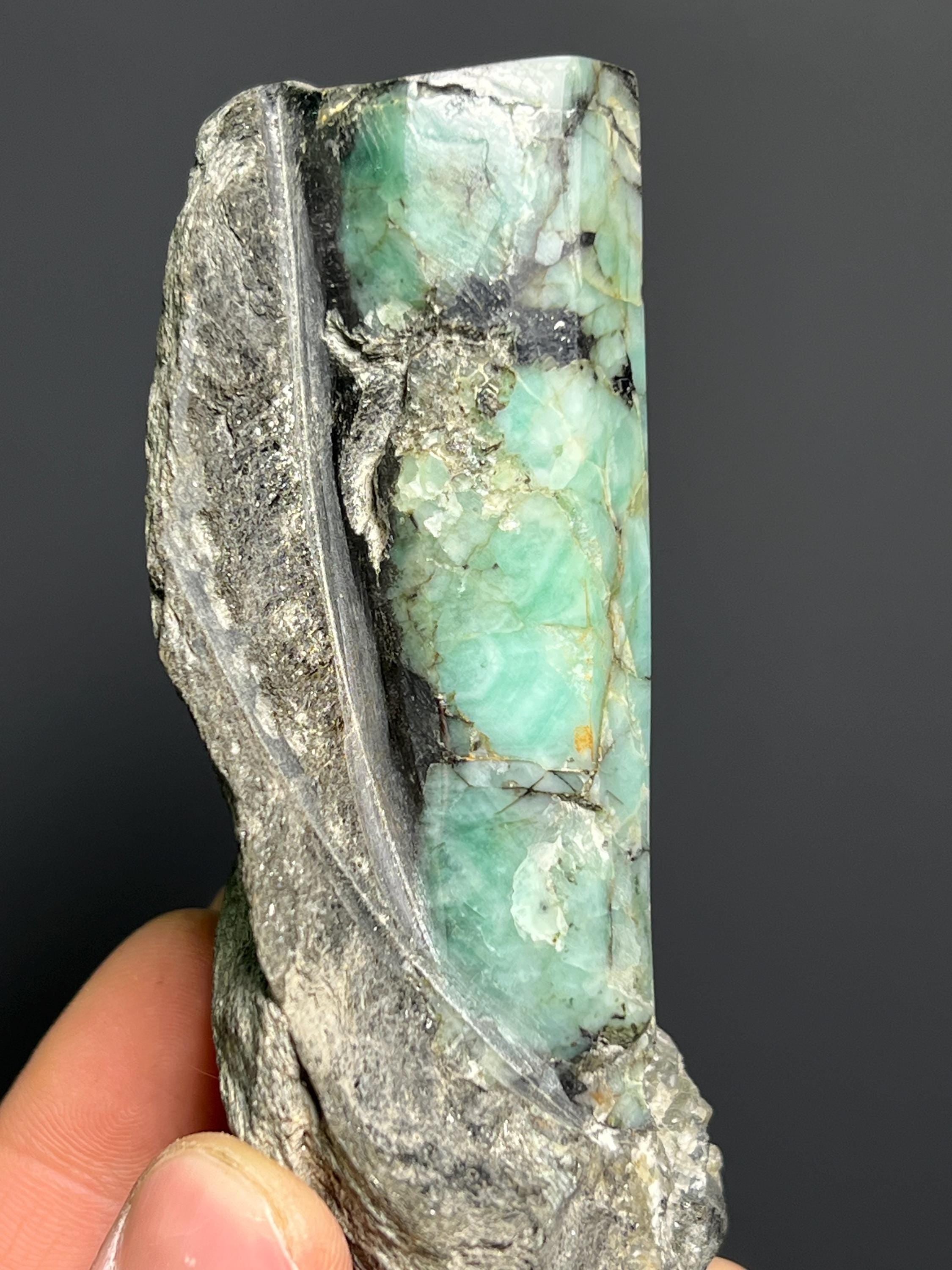 Emerald On Matrix Specimen, 270gram - Crystal Gemstone AE 
