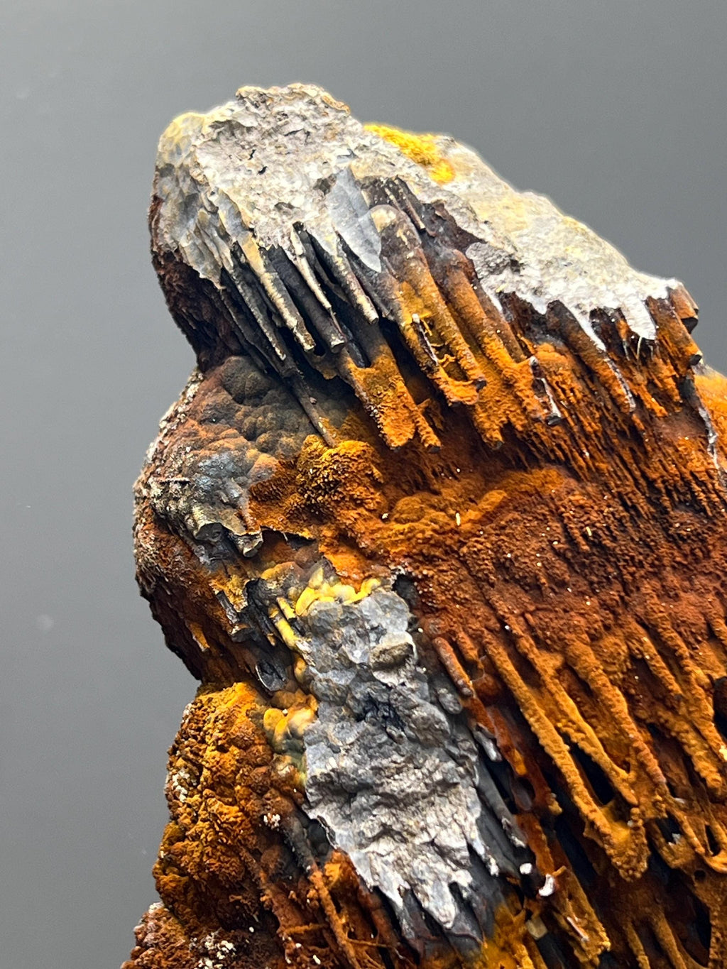 Museum Quality! Very Special Limonite And Specularite With Stalactite Goethite Specimen, For Special Collection - Crystal Gemstone AE 