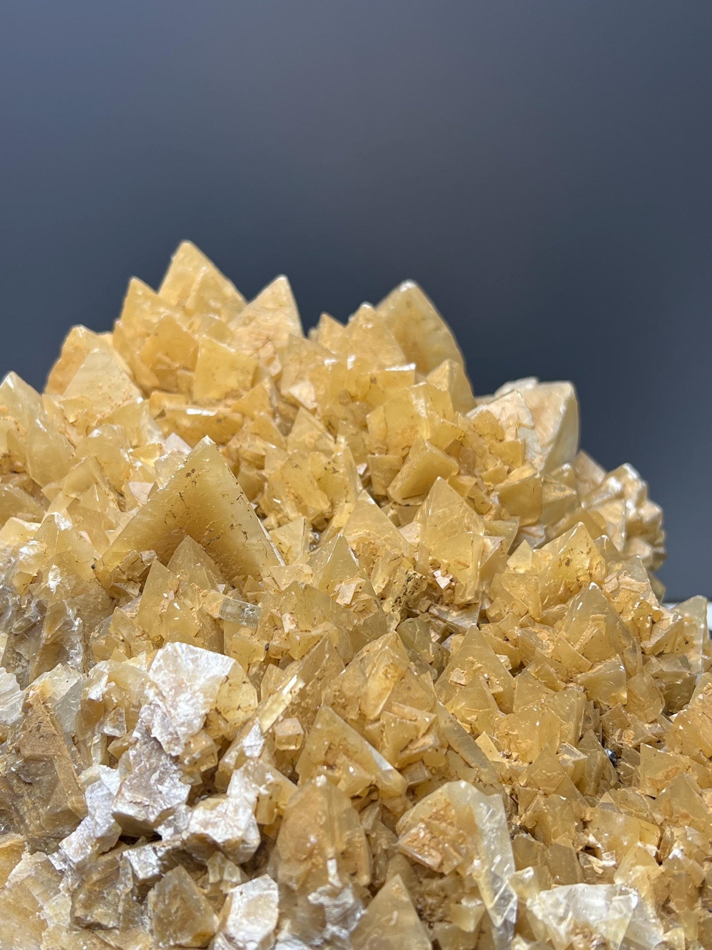 Large Size Special Orange Crystal Calcite Specimen