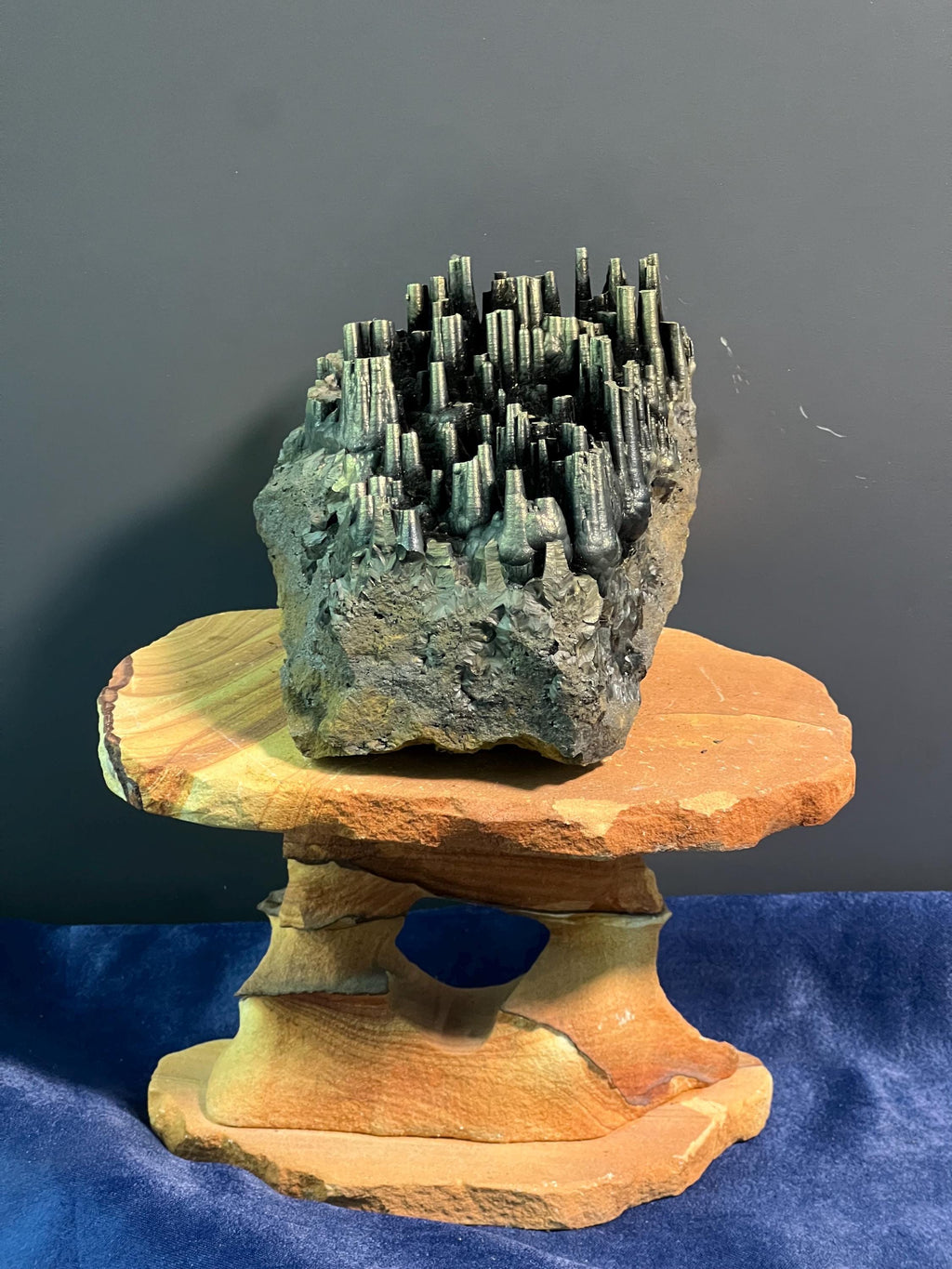 "Museum Grade" Golden Color Stalactite Goethite - Crystal Gemstone AE 