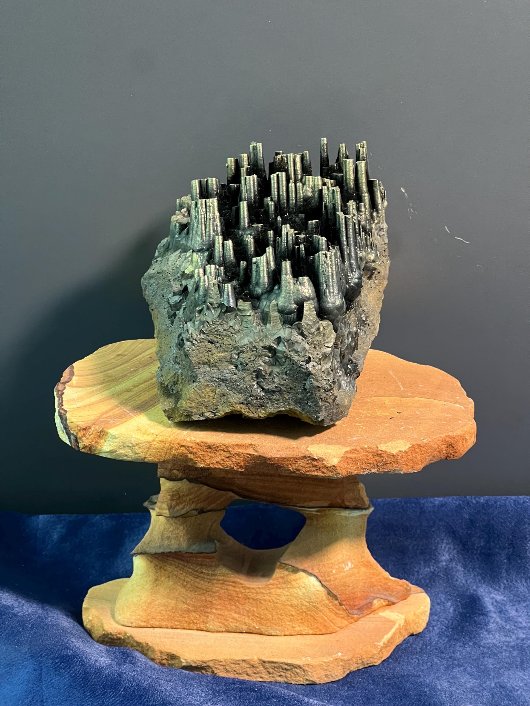 "Museum Grade" Golden Color Stalactite Goethite - Crystal Gemstone AE 