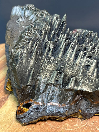 Museum Grade Special Golden Color Stalactite Goethite, For Special Collection - Crystal Gemstone AE 