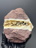 Calcite With Hematite Specimen - Crystal Gemstone AE 