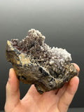 Museum Quality Crystal Calcite On Stalactite Hematite - Crystal Gemstone AE 