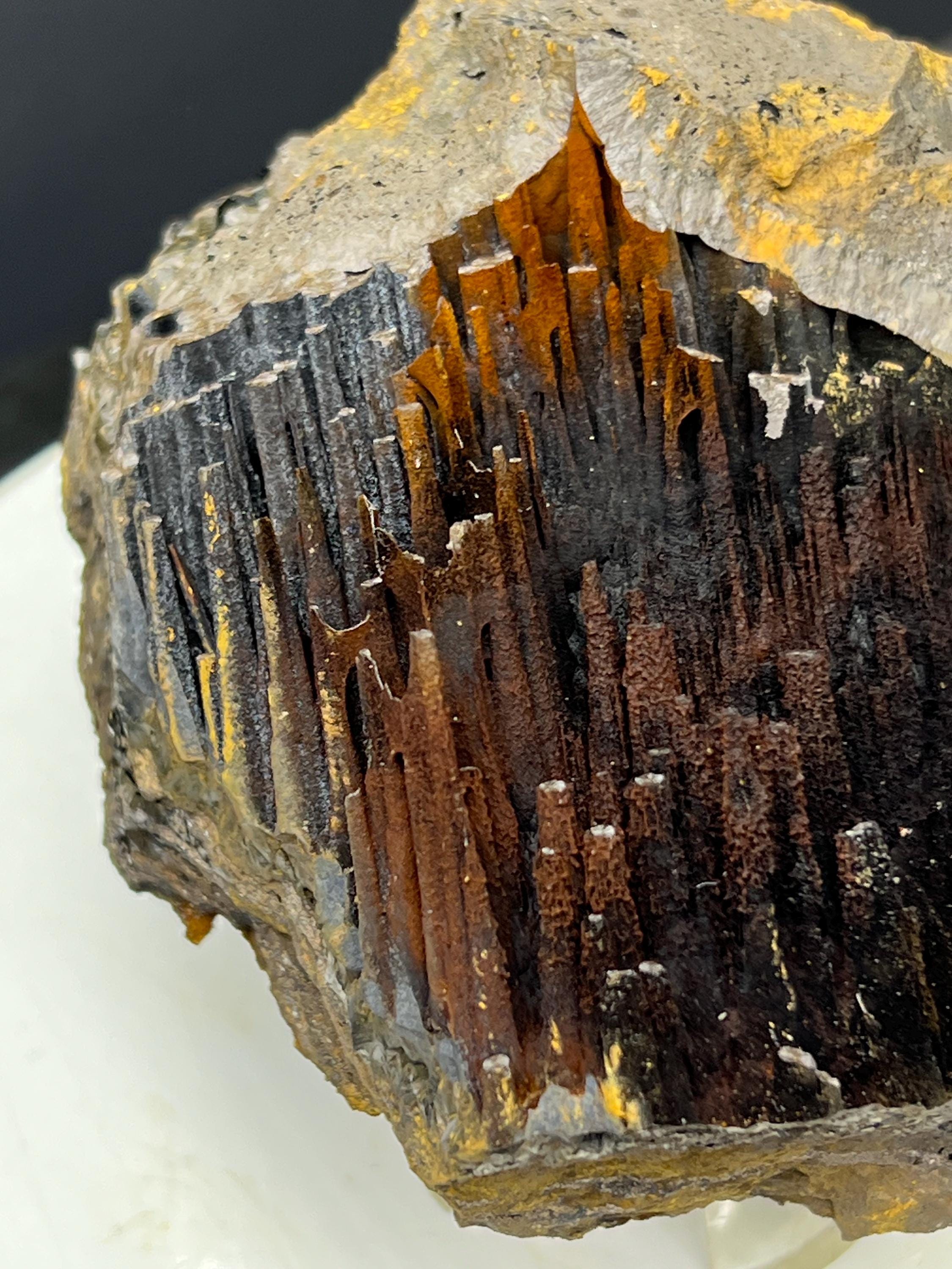 Limonite With Velvet Function Stalactite Goethite, For Special Collection - Crystal Gemstone AE 