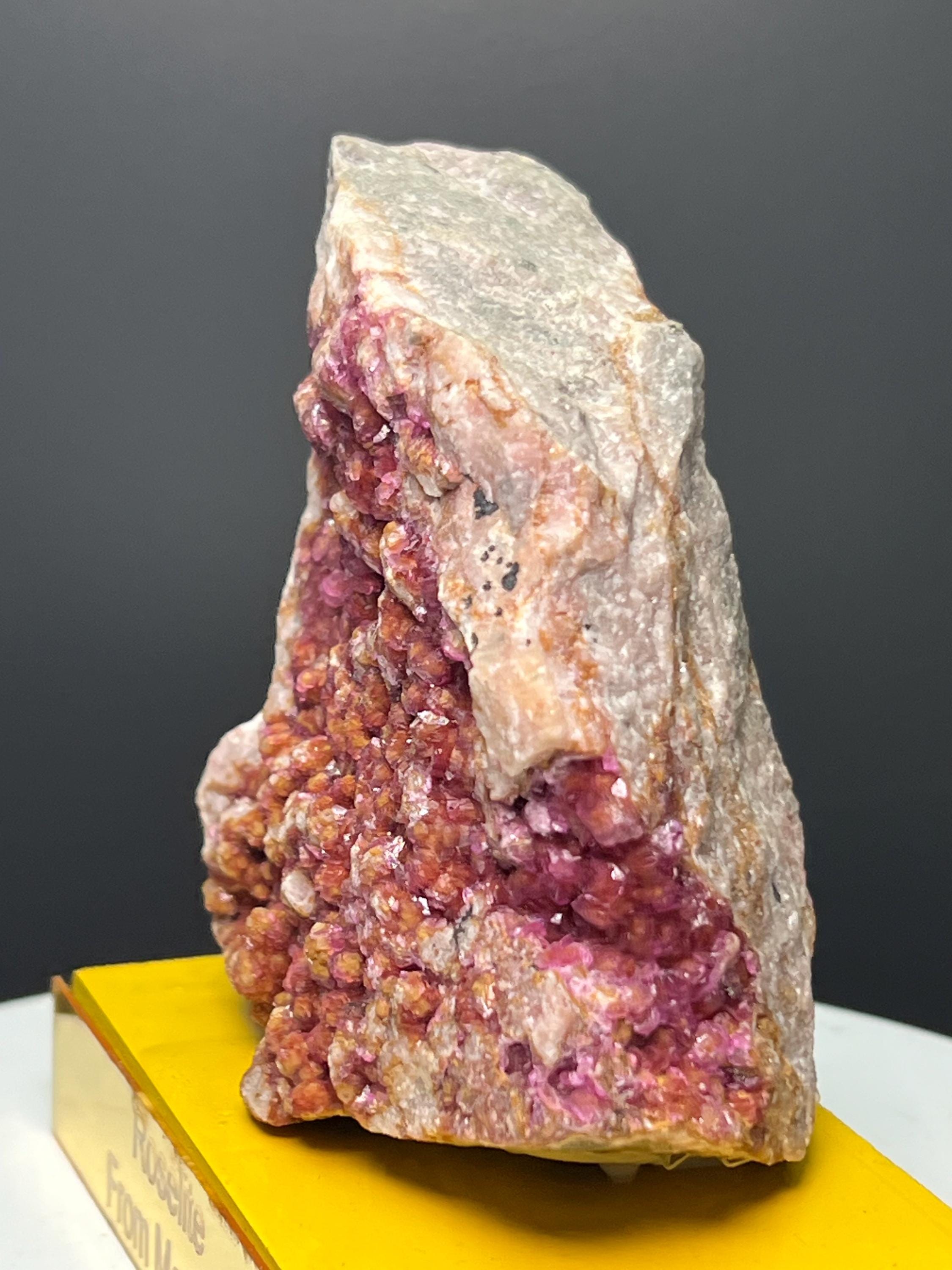 Moroccan Roselite Specimen: Delicate Pink Cobalt Mineral - Crystal Gemstone AE 