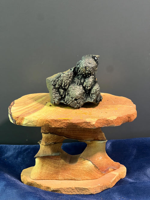 "Museum Grade" Golden Color Botryoidal And Stalactite Formation Goethite - Crystal Gemstone AE 