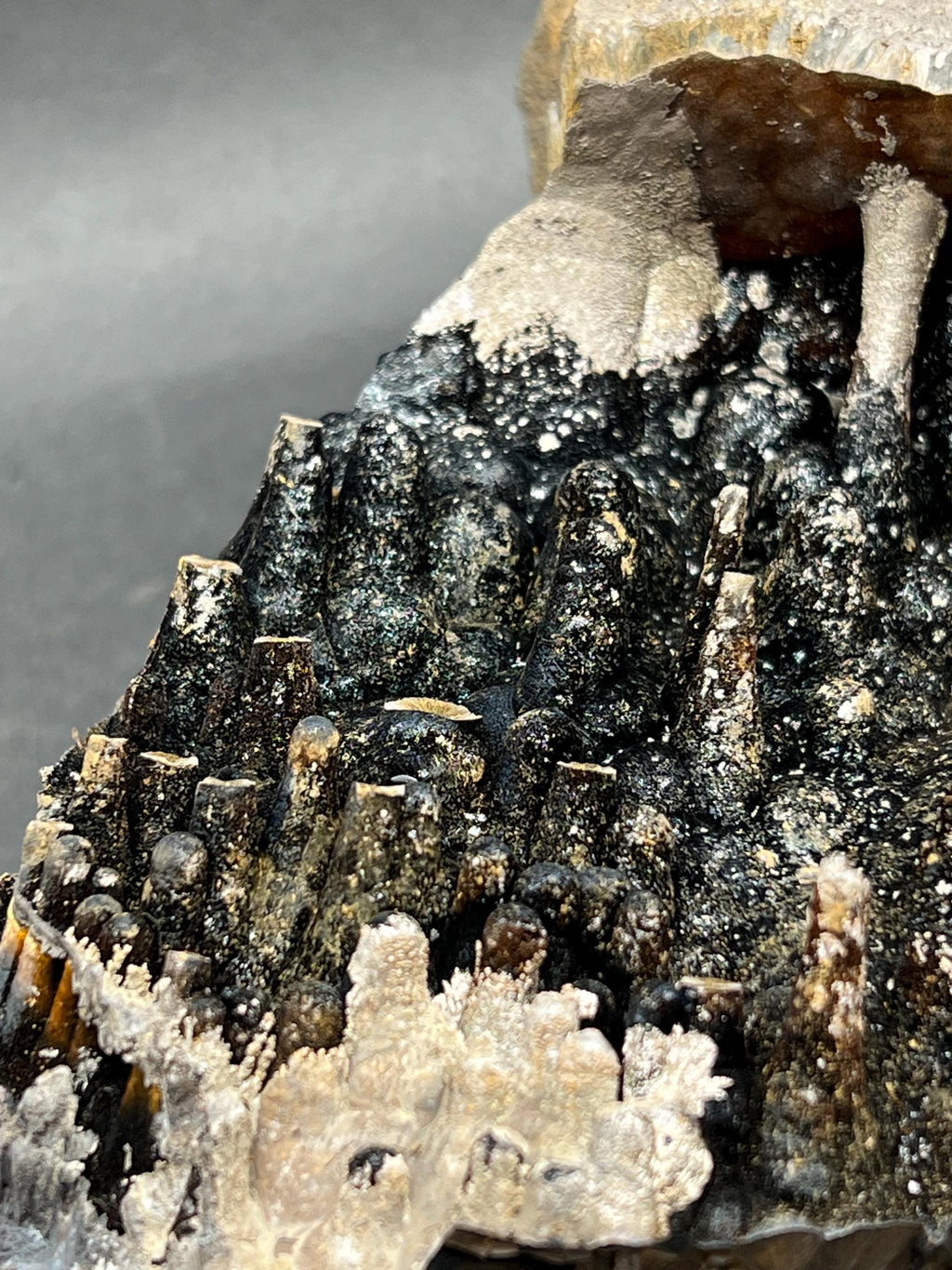 Large Size Limonite And Specularite With Stalactite Goethite - Crystal Gemstone AE 