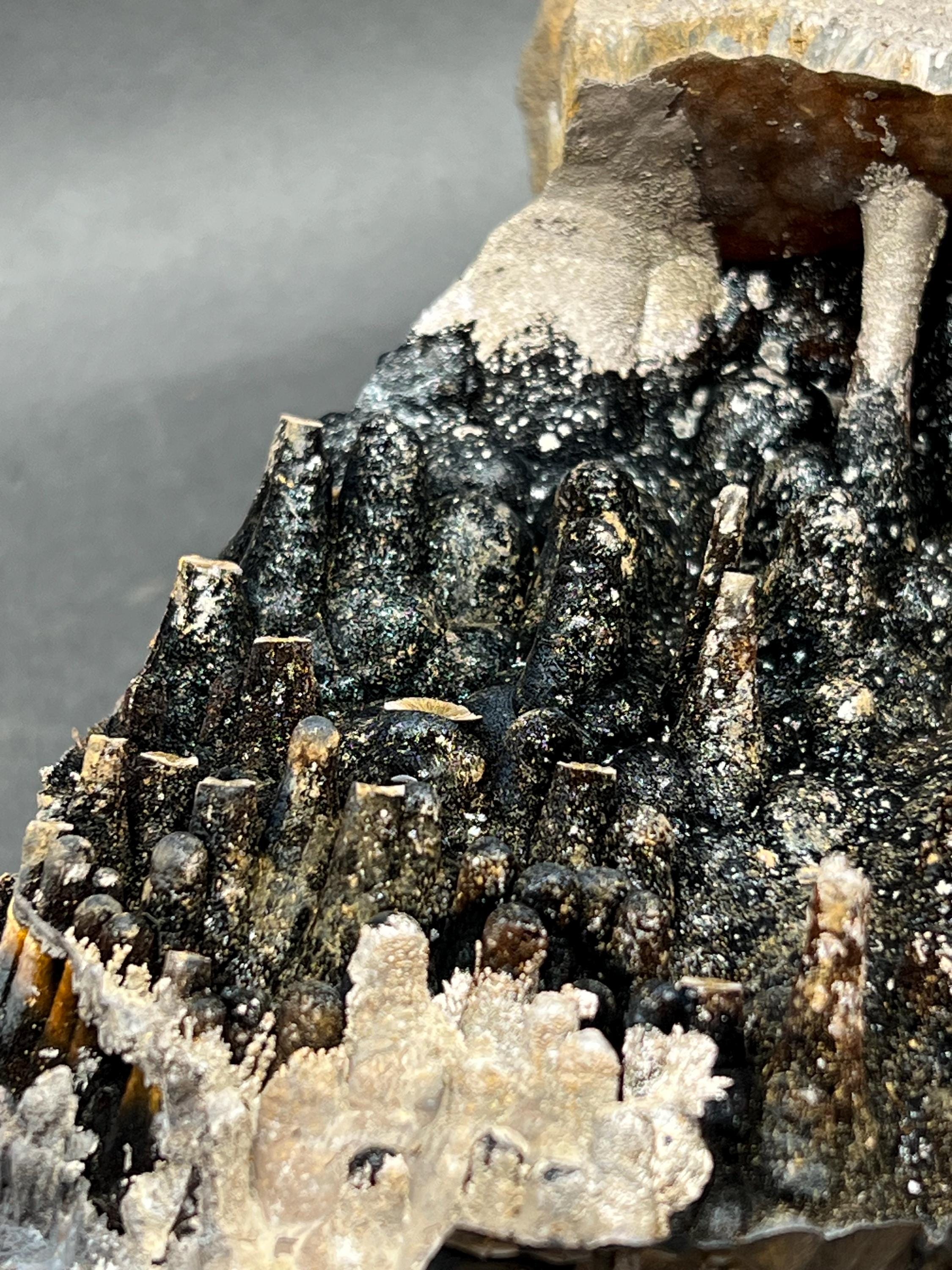 Large Size Limonite And Specularite With Stalactite Goethite - Crystal Gemstone AE 