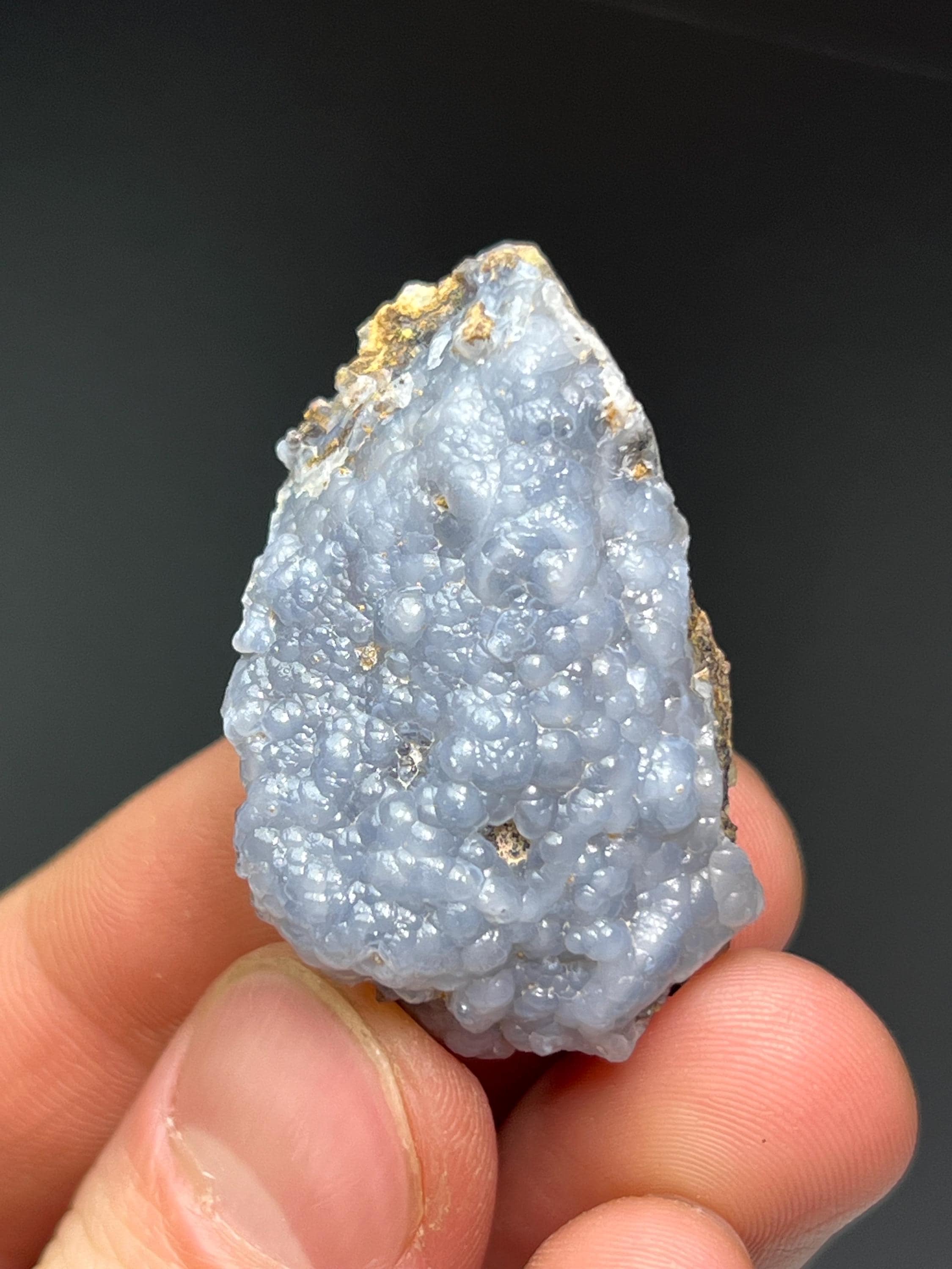 Blue Chalcedony Specimen - Crystal Gemstone AE 