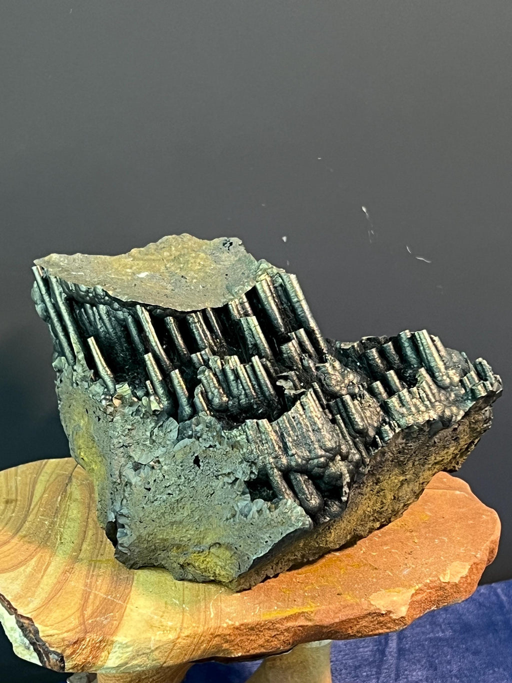 "Museum Grade" Golden Color Stalactite Goethite - Crystal Gemstone AE 