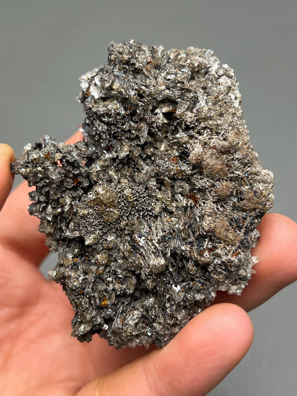 Very Showy And Unique, 2 Sided Crystal Calcite On Hematite, From Turkey - Crystal Gemstone AE 