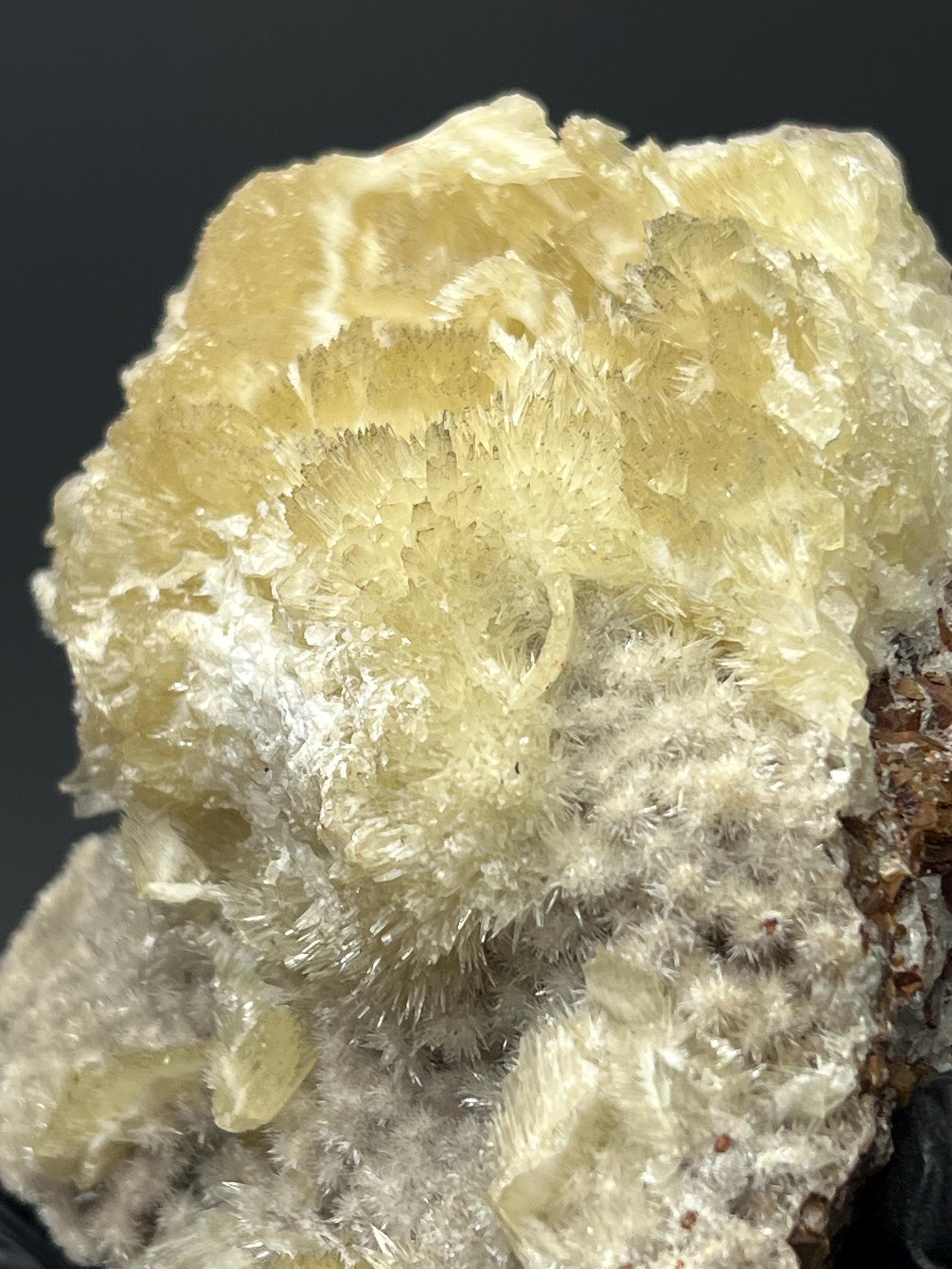 Feather Crystal Calcite Specimen - Crystal Gemstone AE 