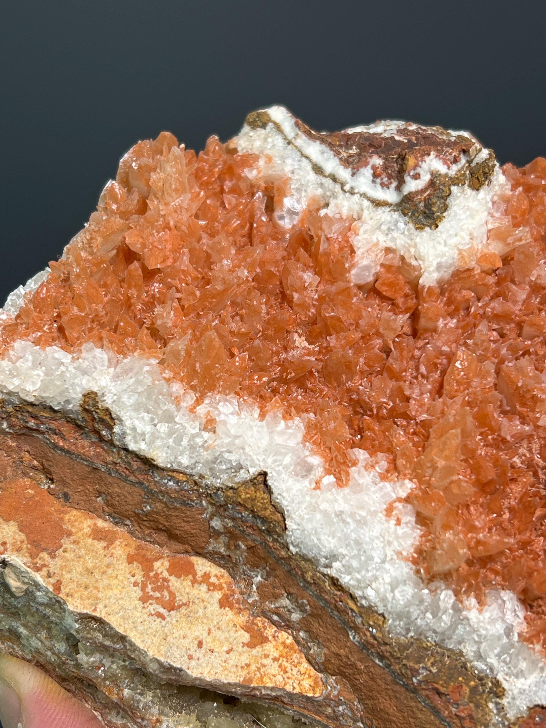 Museum Grade, Orange Crystal Calcite Specimen, 2,2kg - Crystal Gemstone AE 