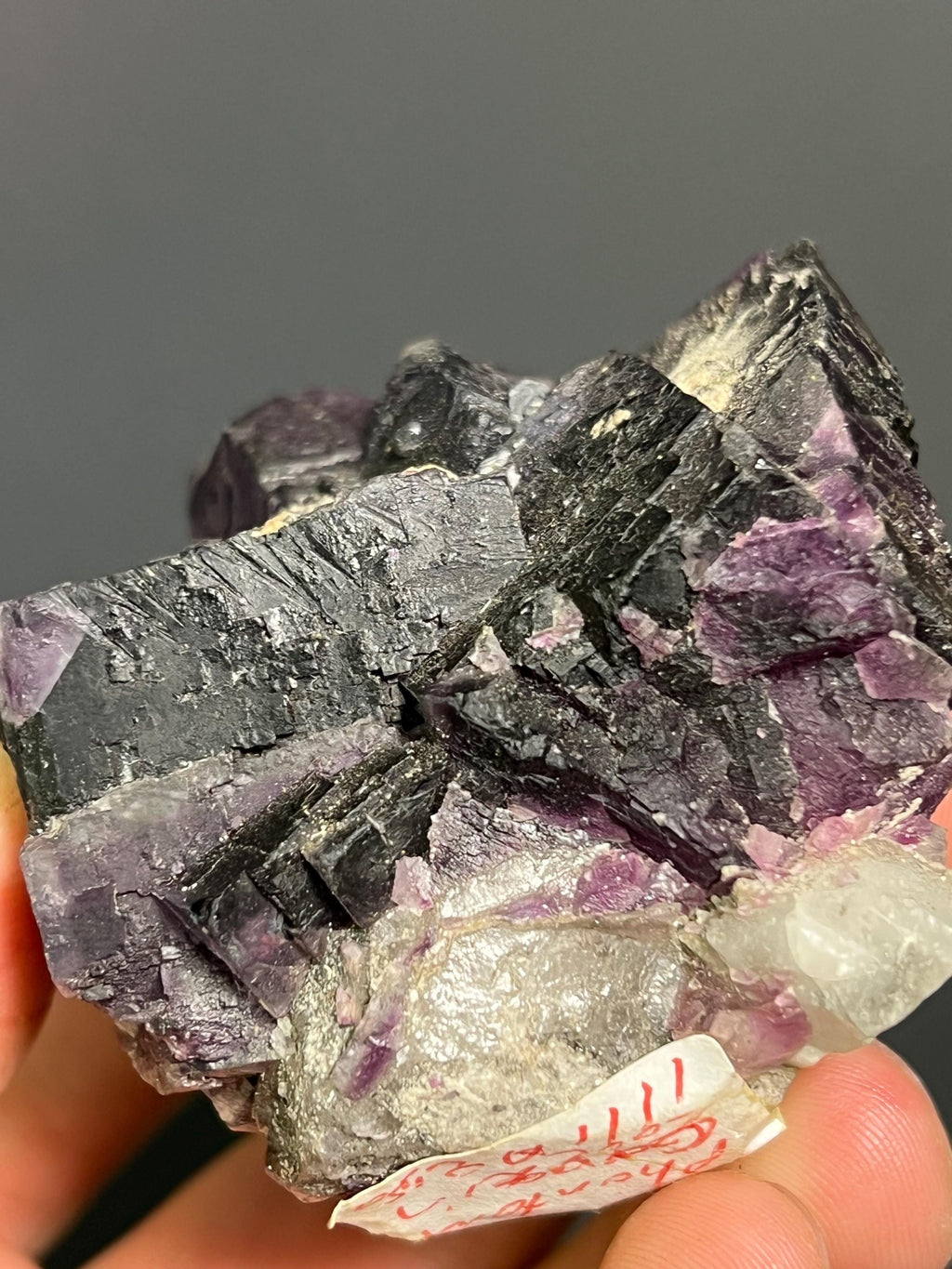 Phantom Purple Fluorite - USA - Crystal Gemstone AE 