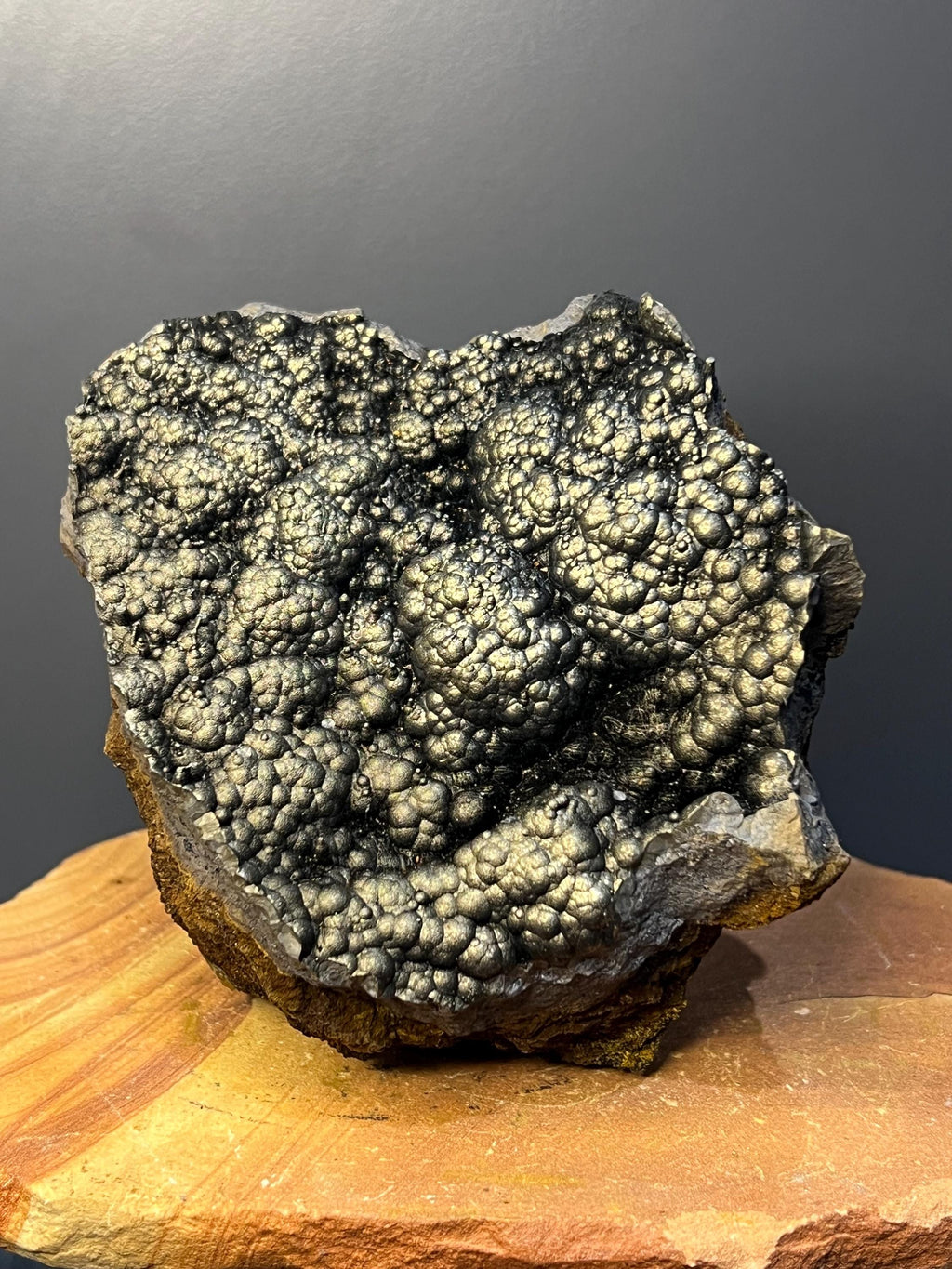 Museum Quality! Very Special Golden Color Botryoidal Goethite - Crystal Gemstone AE 