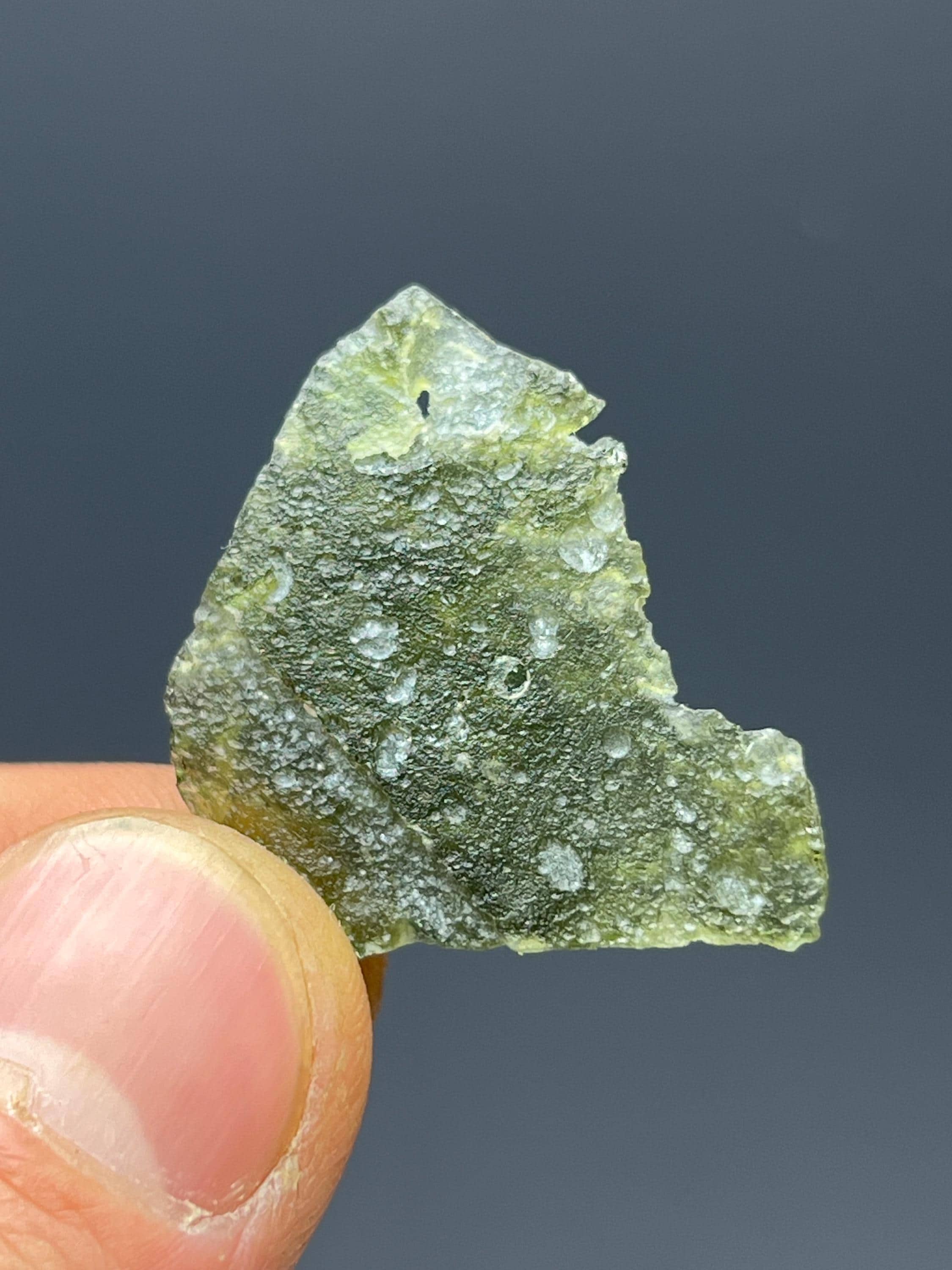 2 Pieces Moldavite Specimens - Crystal Gemstone AE 