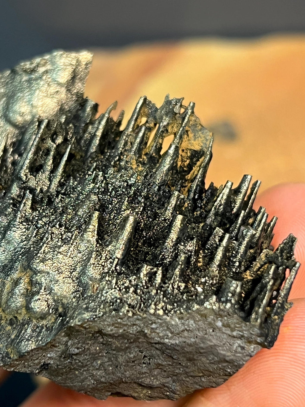 Showy Golden Color Stalactite Goethite - Crystal Gemstone AE 