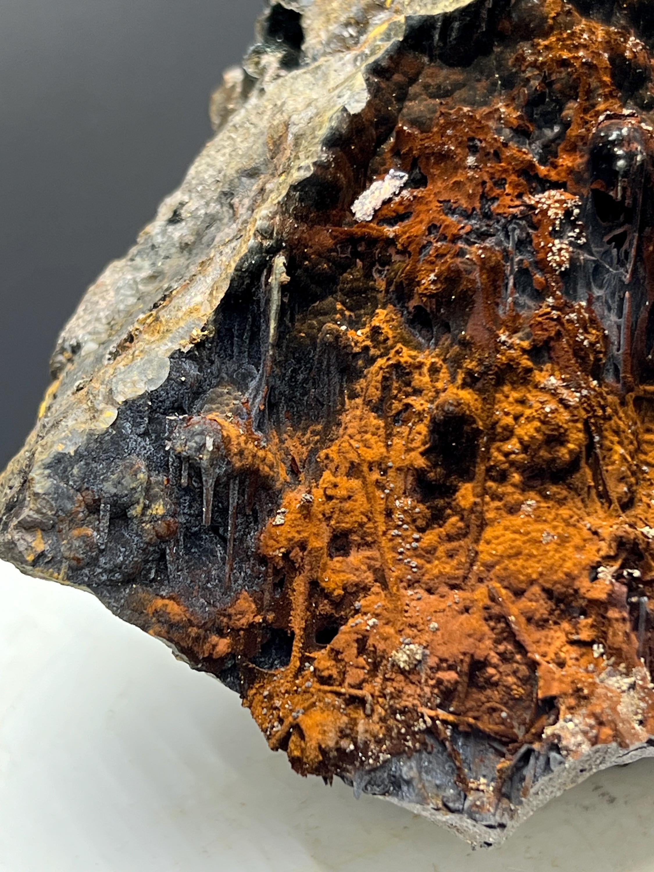 Museum Grade, Very Showy Limonite And Specularite With Stalactites Goethite Specimen - Crystal Gemstone AE 