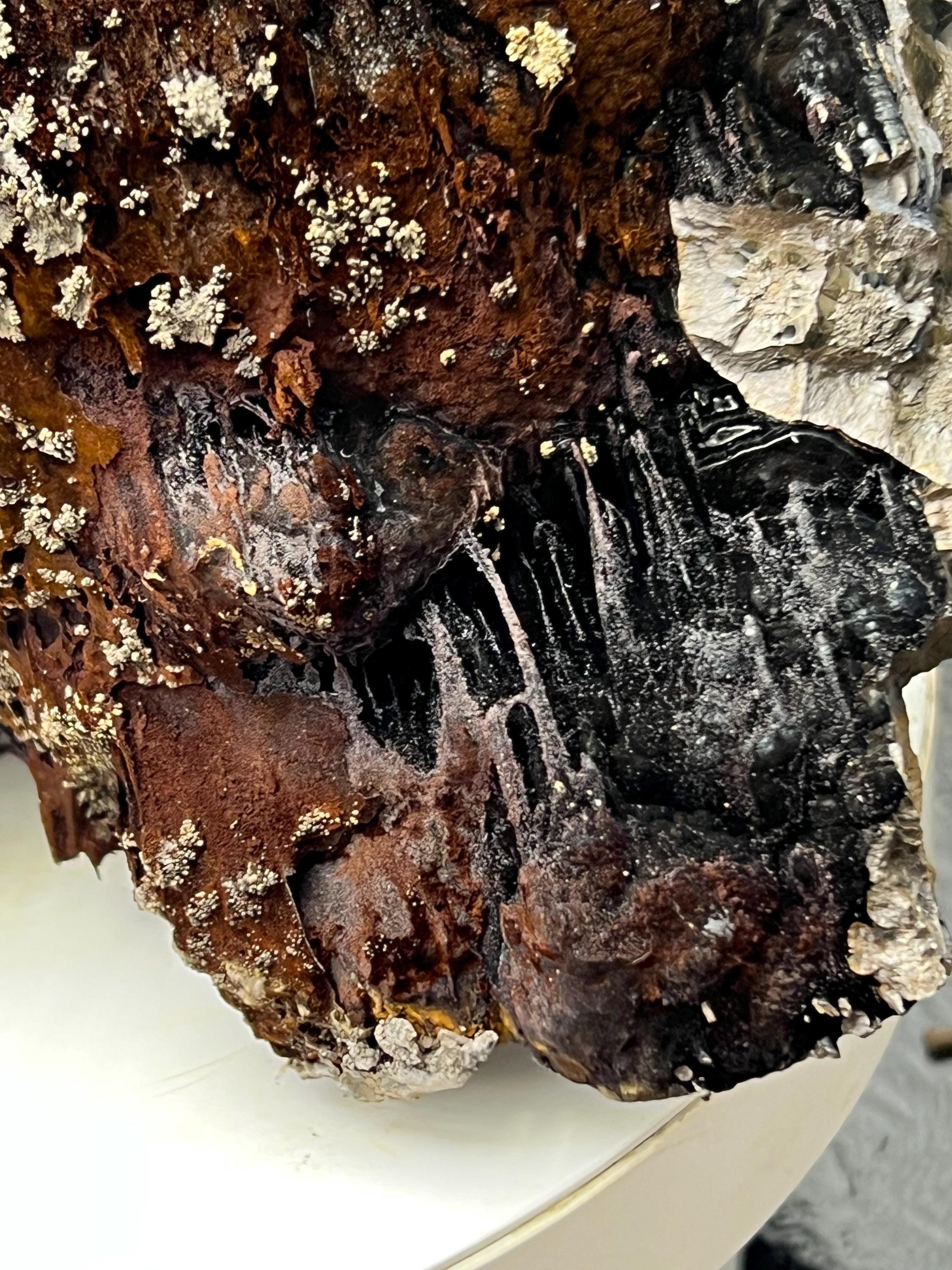 Museum Grade, Limonite And Specularite With Stalactite Goethite Specimen, For Special Collection Piece! - Crystal Gemstone AE 