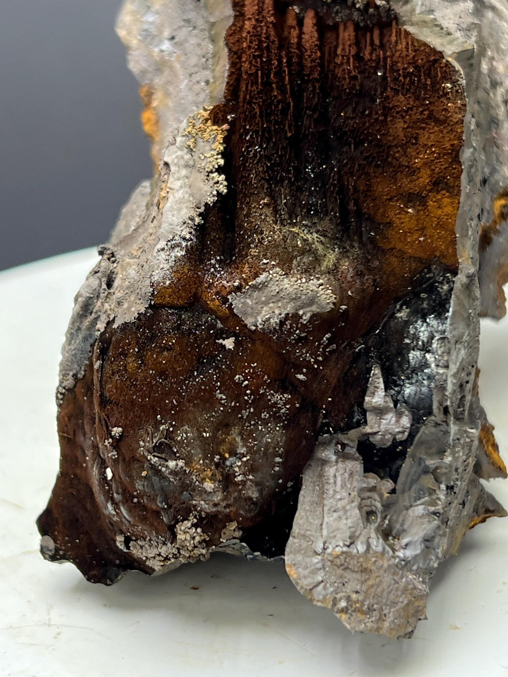 Very Showy, Limonite And Specularite With Stalactite Goethite Specimen - Crystal Gemstone AE 