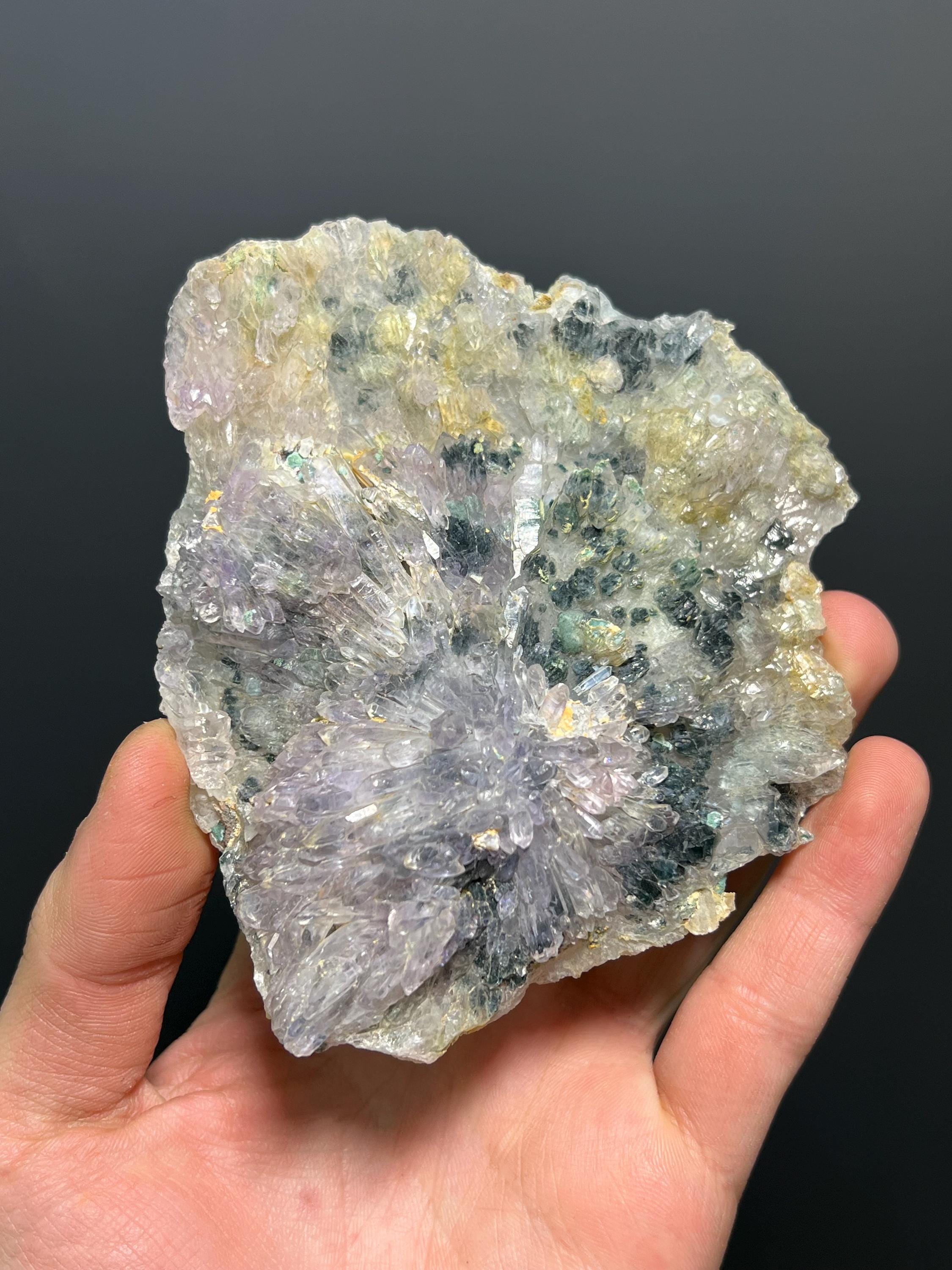 Flower Amethyst Quartz - Brazil - Crystal Gemstone AE 