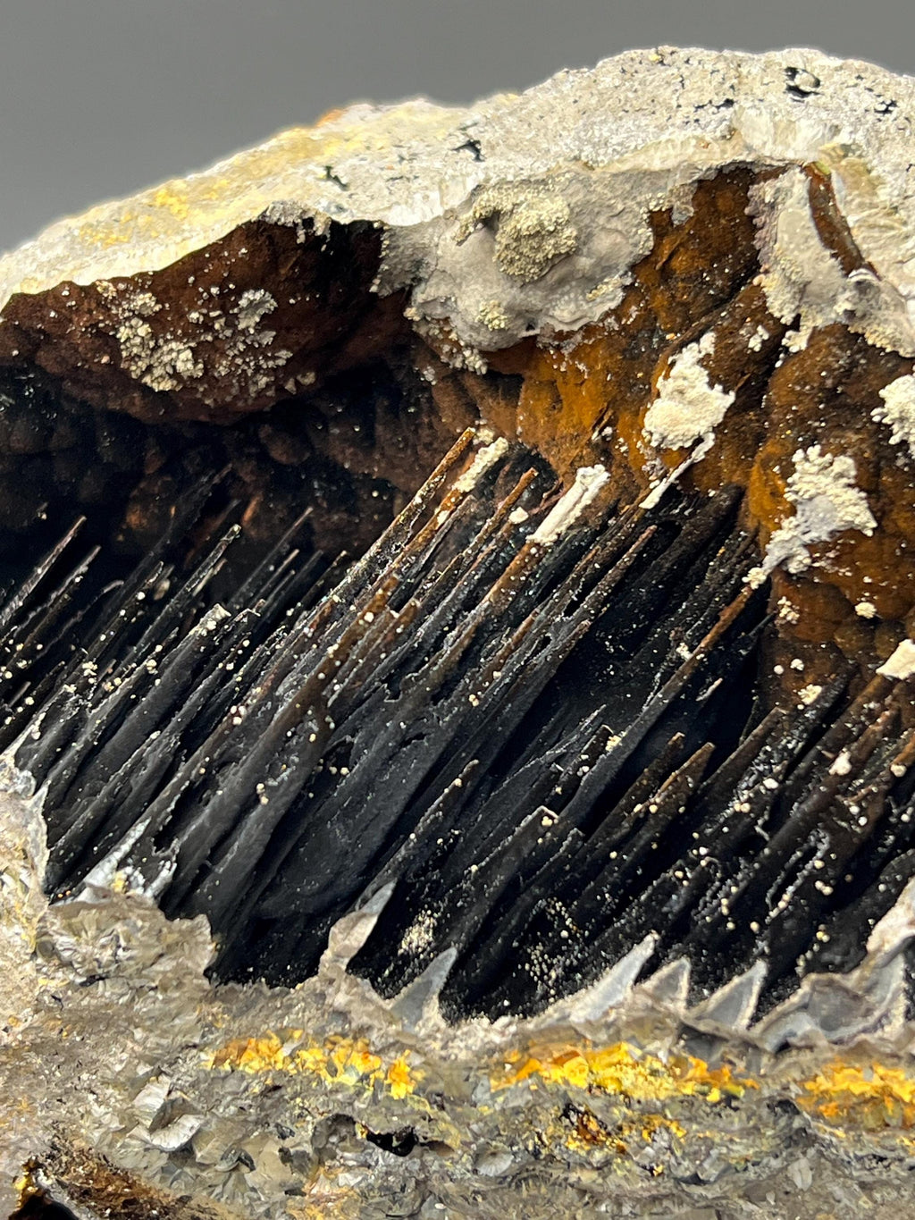Museum Grade! Limonite And Specularite With Velvet Function Stalactite Goethite Specimen, For Special Collection - Crystal Gemstone AE 